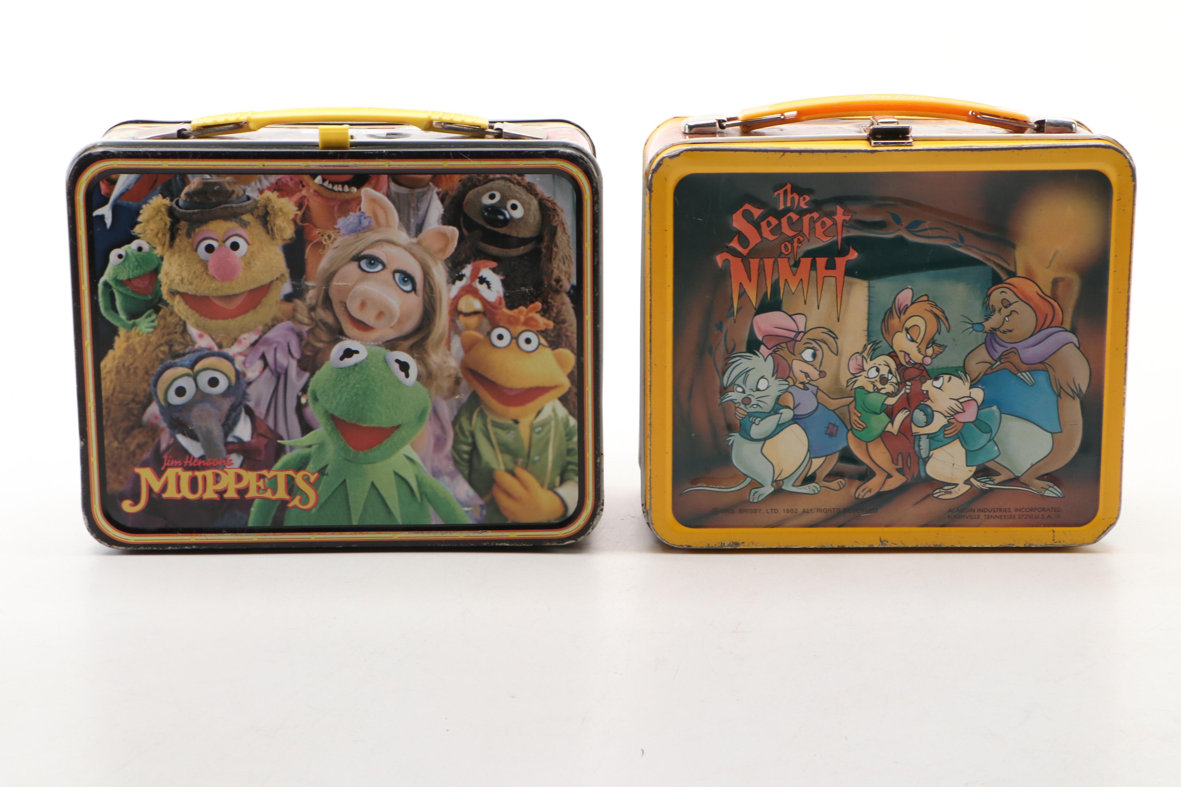 King-Seeley "Muppets," "KISS" and Aladdin "The Secret of Nimh" Lunchboxes