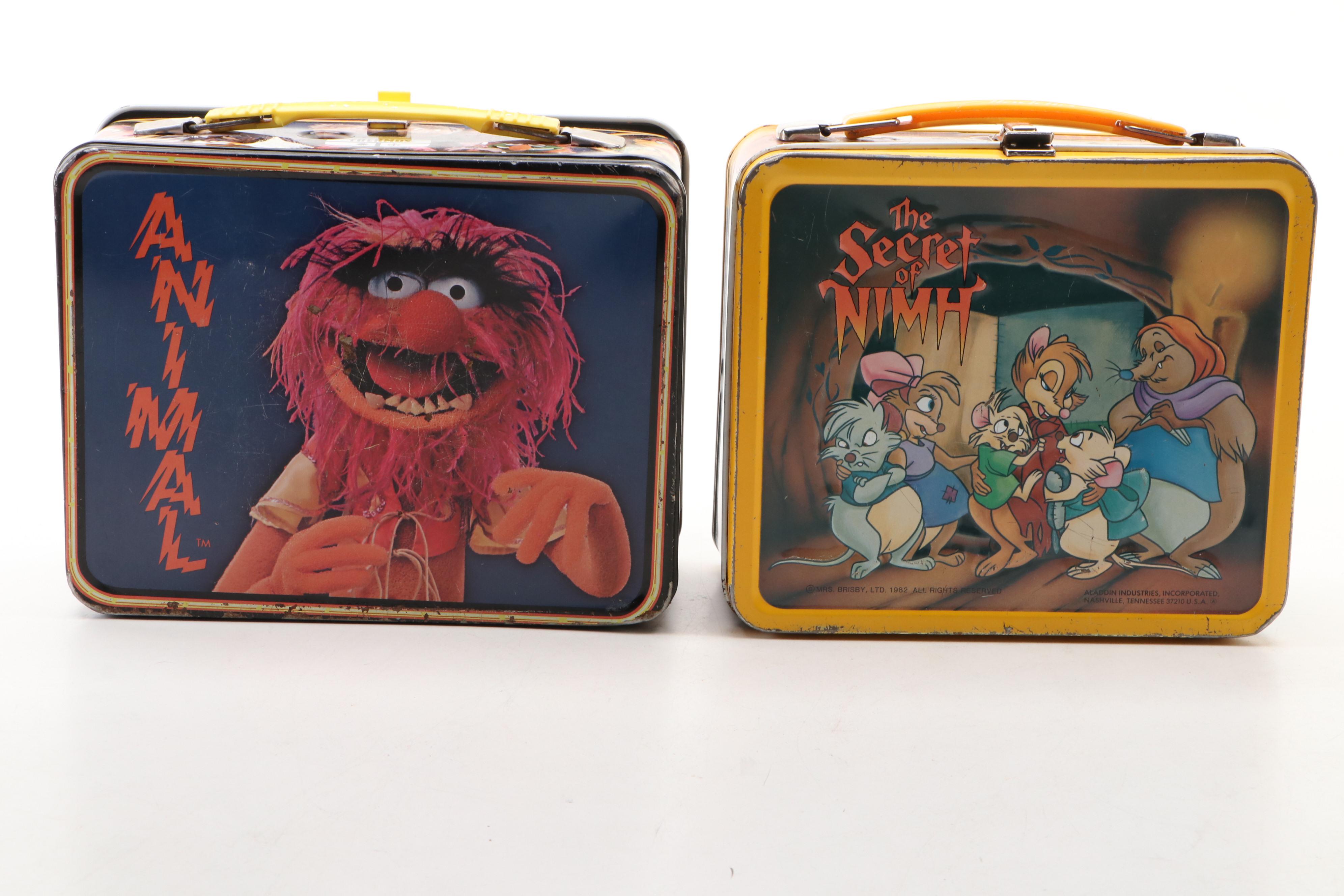 King-Seeley "Muppets," "KISS" and Aladdin "The Secret of Nimh" Lunchboxes