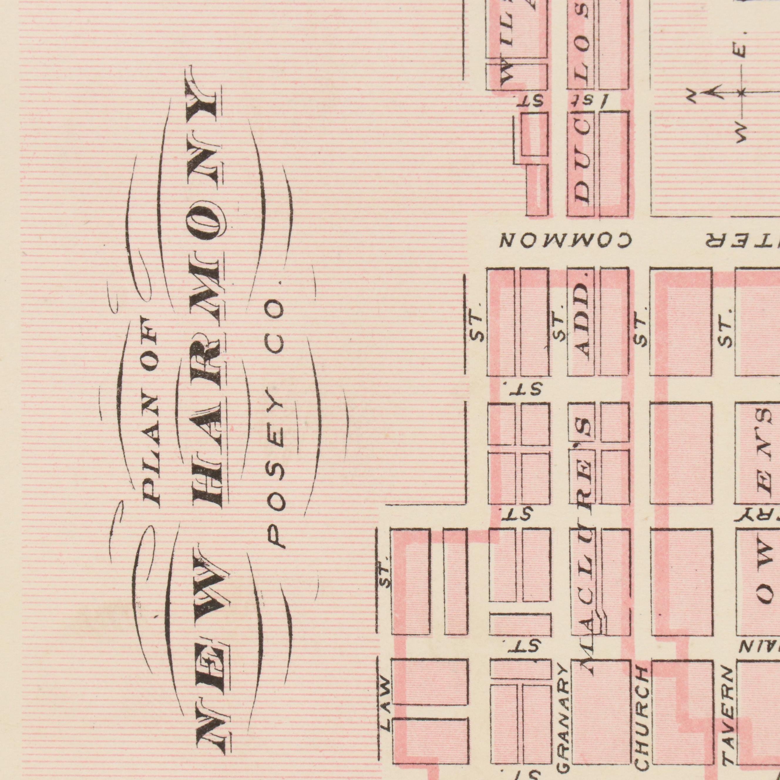 A. T. Andreas Wax Engraving "Map of Vanderburgh County" and City Maps, 1876