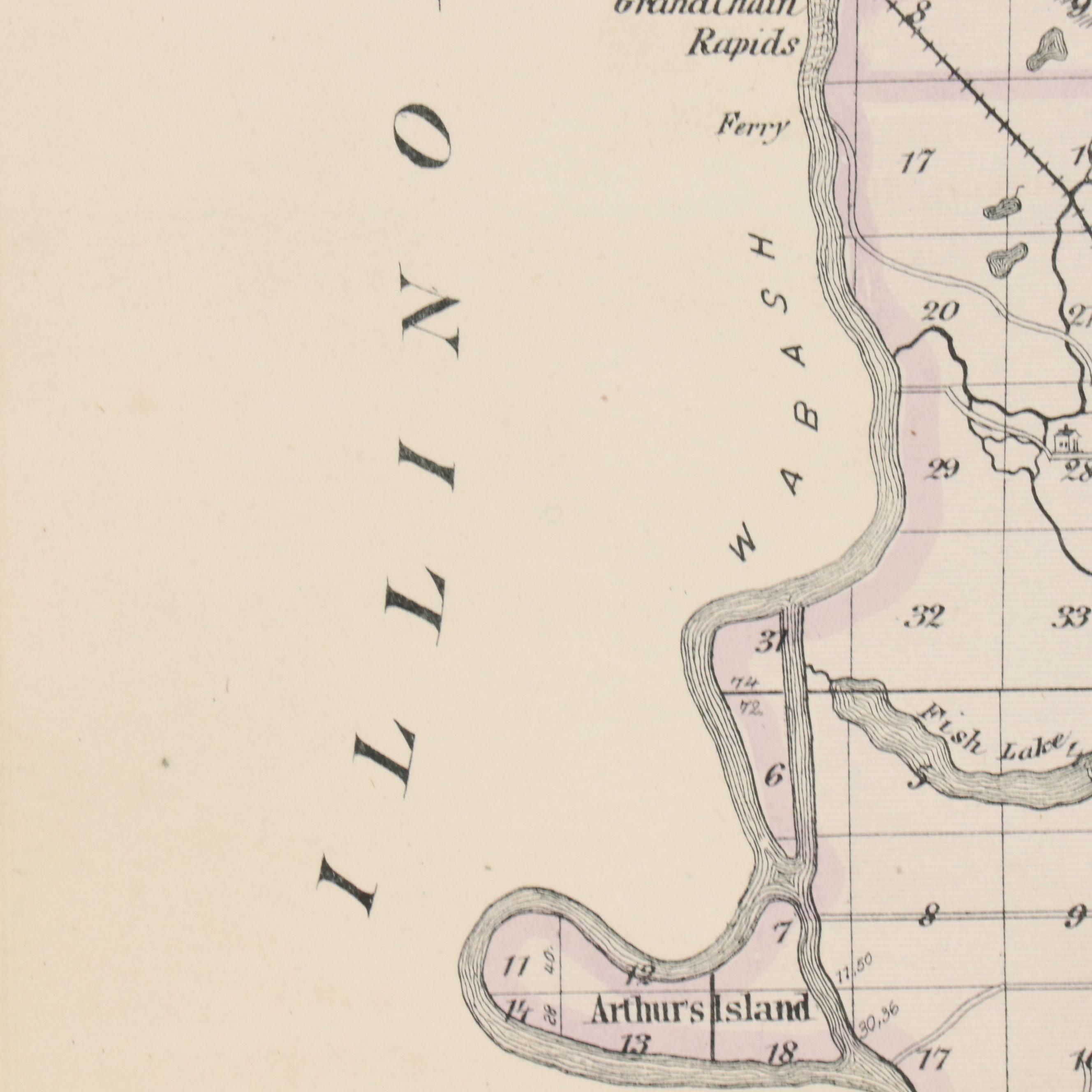 A. T. Andreas Wax Engraving "Map of Vanderburgh County" and City Maps, 1876