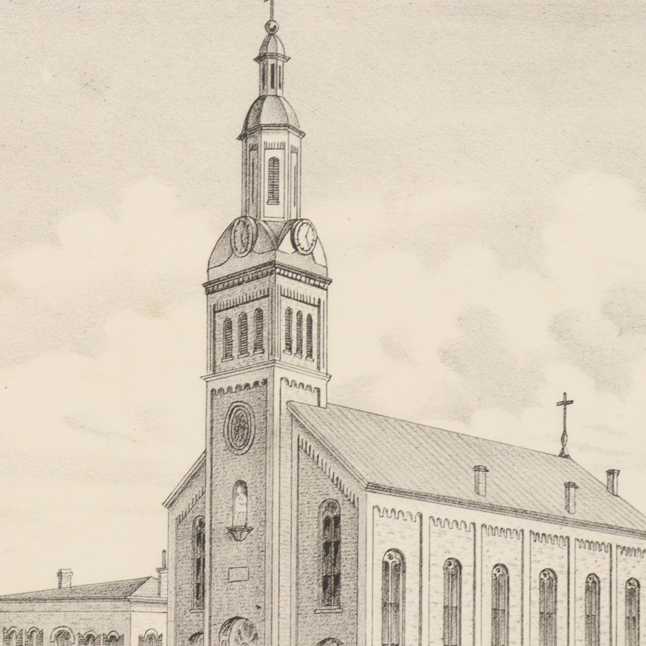 A. T. Andreas Wax Engraving "Map of Vanderburgh County" and City Maps, 1876