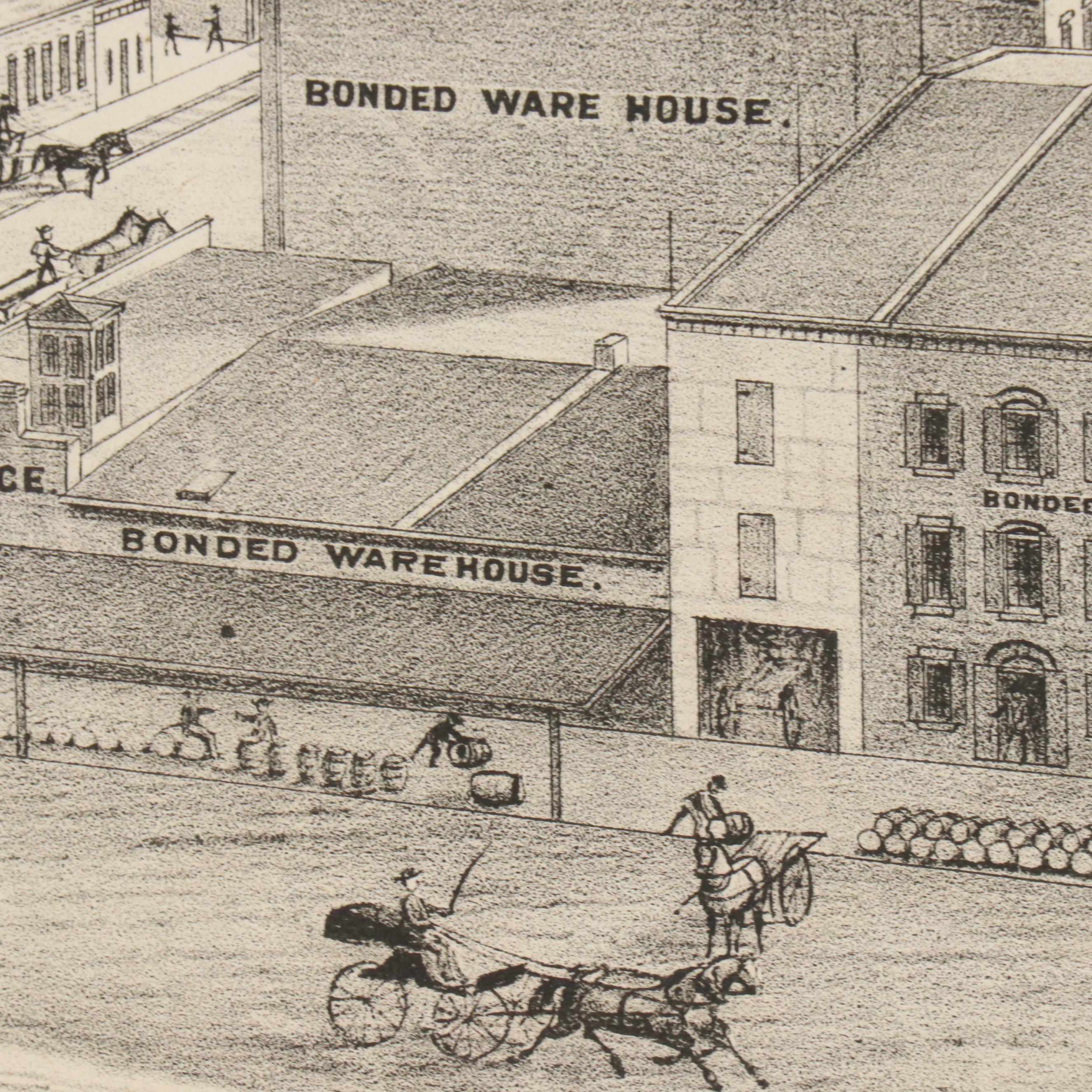 A. T. Andreas Wax Engraving "Map of Vanderburgh County" and City Maps, 1876