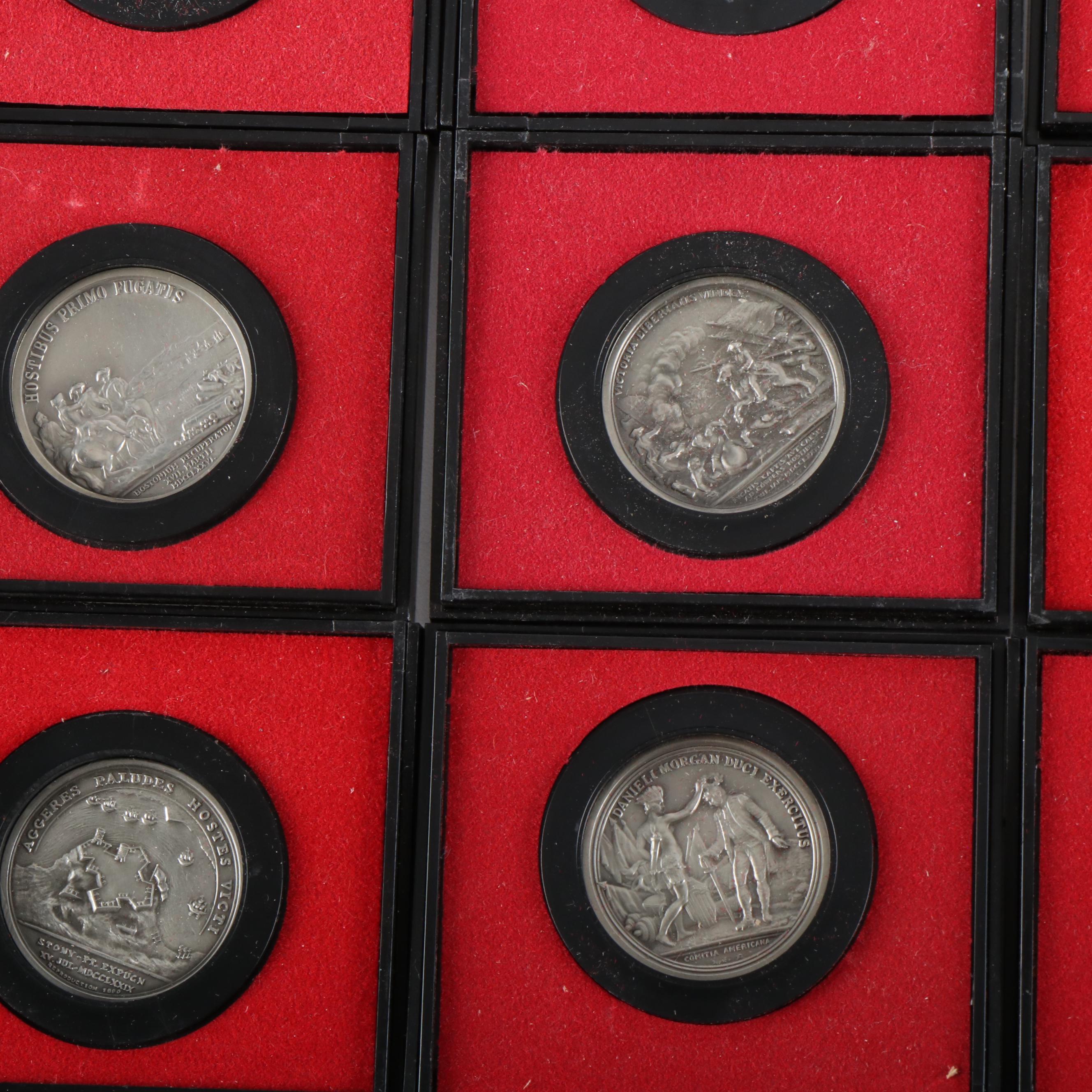Forty-One U.S. Mint Bicentennial Pewter Medals