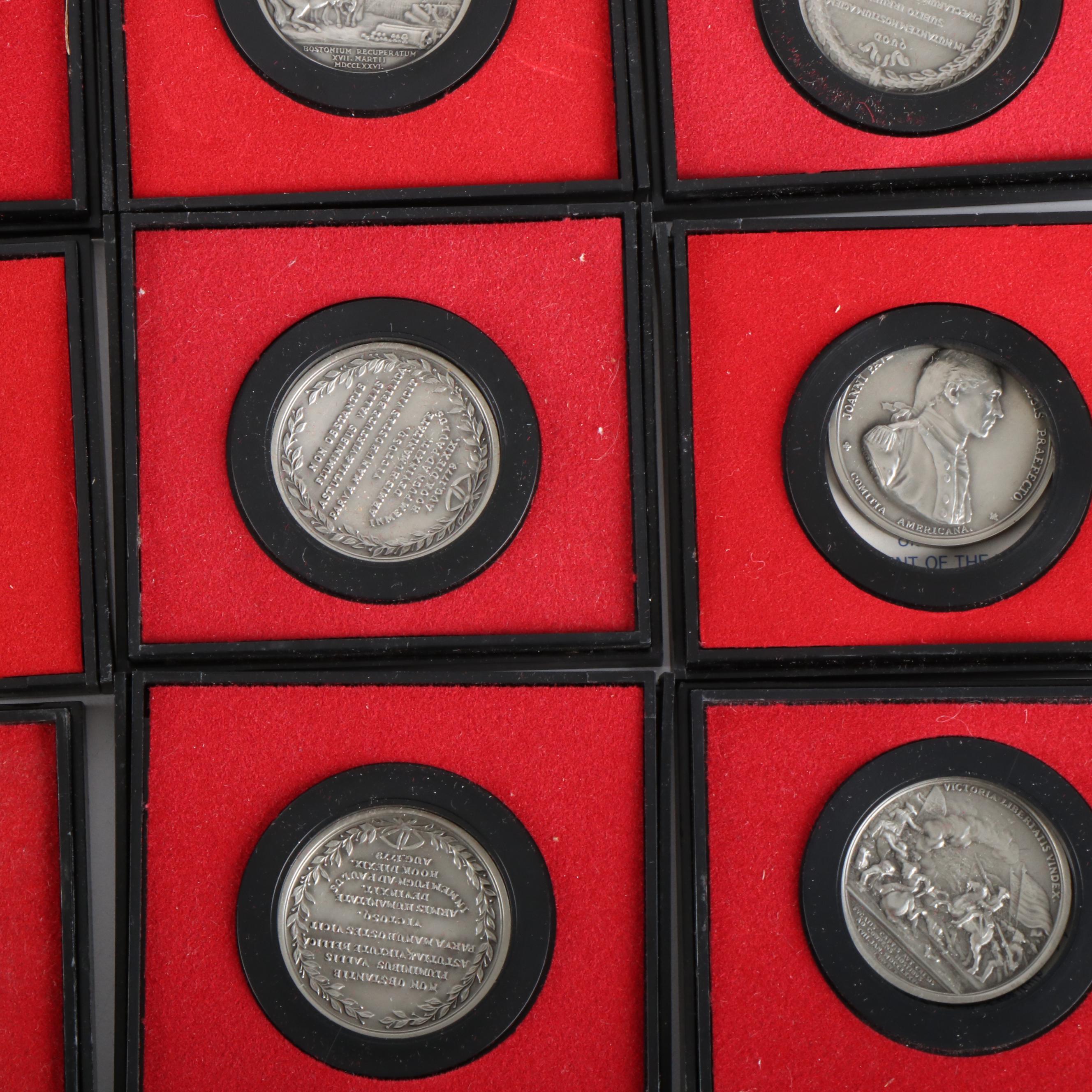 Forty-One U.S. Mint Bicentennial Pewter Medals