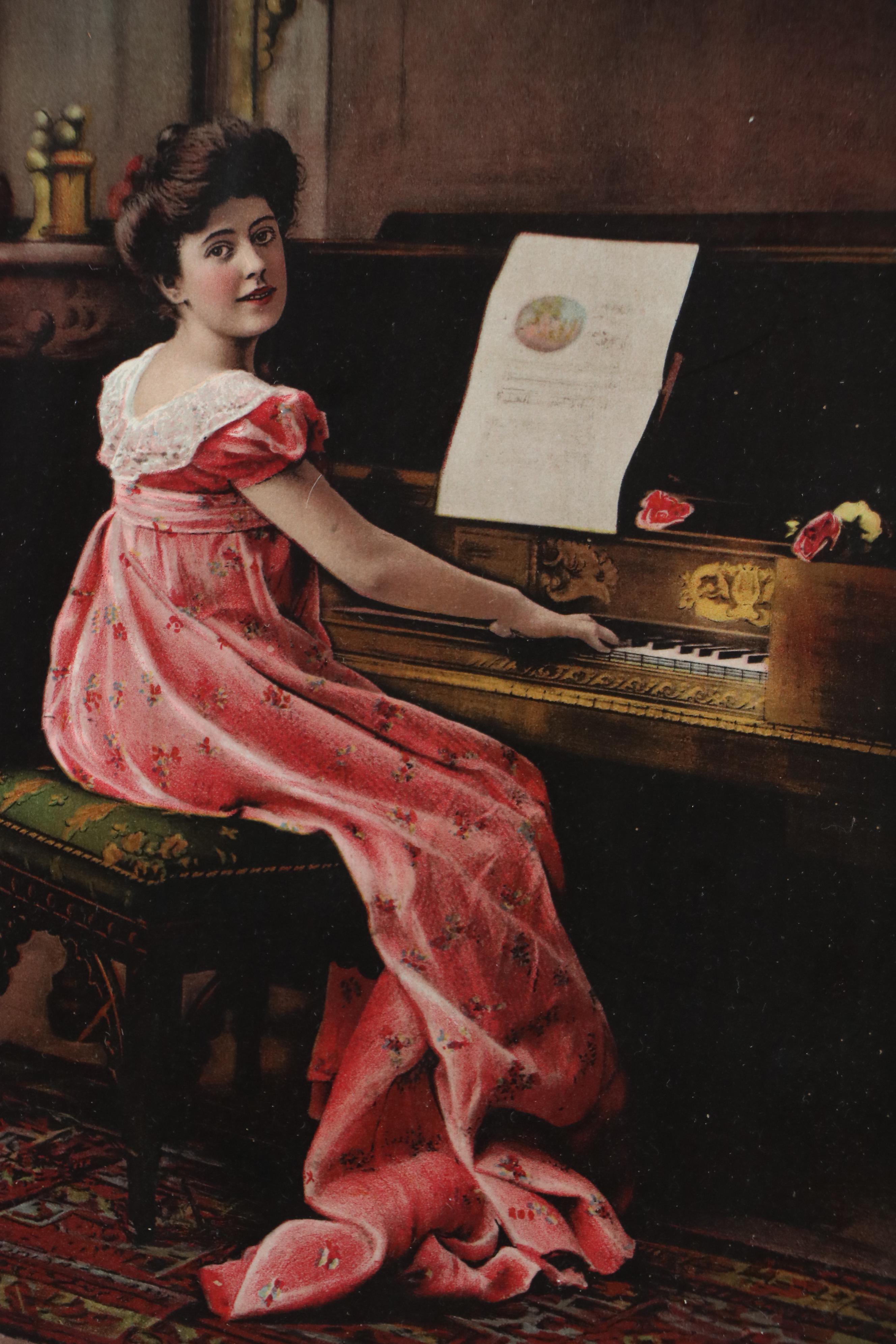 Victorian Relief Halftones Depicting Family Scenes, Circa 1901