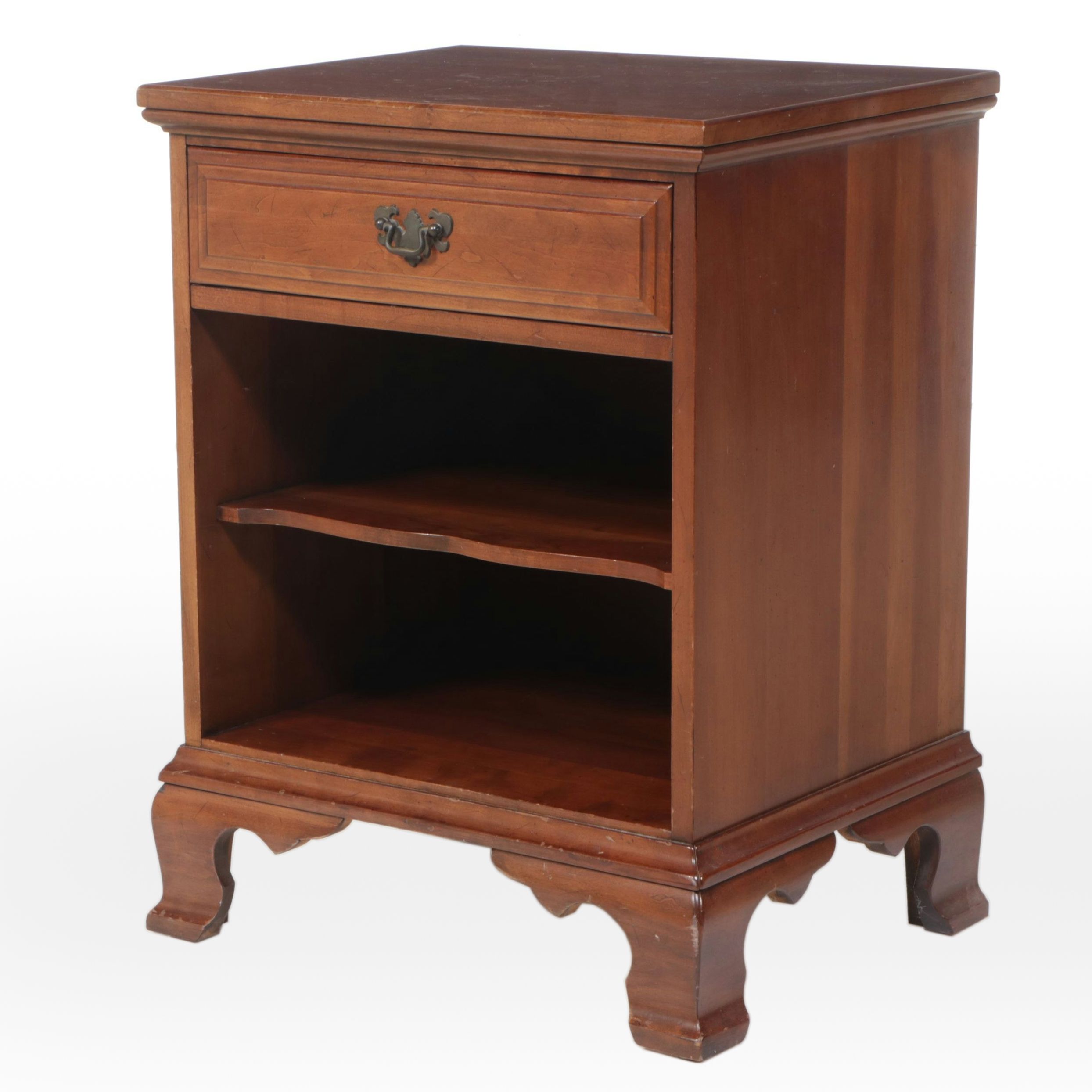 Davis Cabinet Co. Chippendale Style Cherry Nightstand