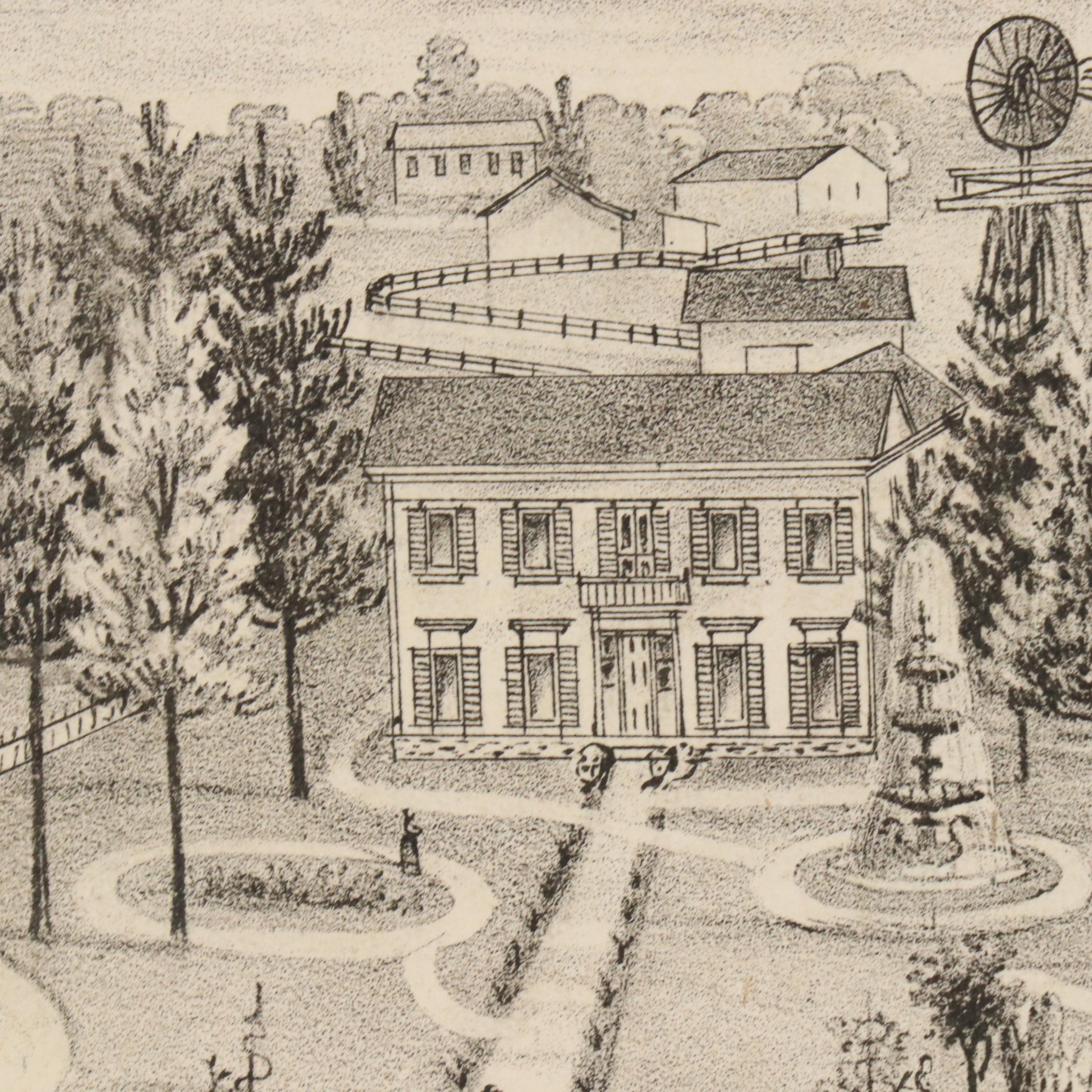 Alfred Theodore Andreas Wax Engraving "Map of Orange County" and City Maps, 1876