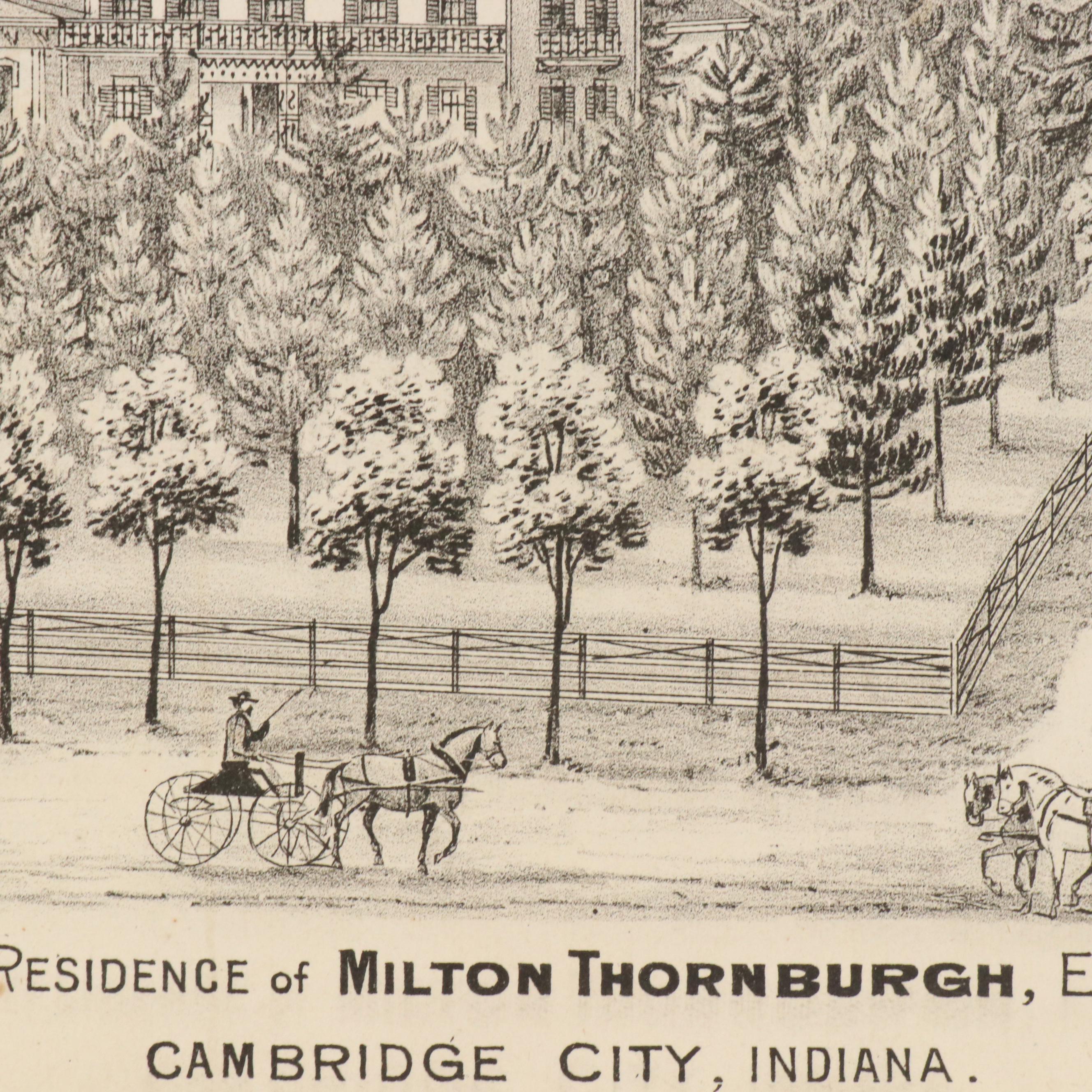 Alfred Theodore Andreas Wax Engraving "Map of Orange County" and City Maps, 1876