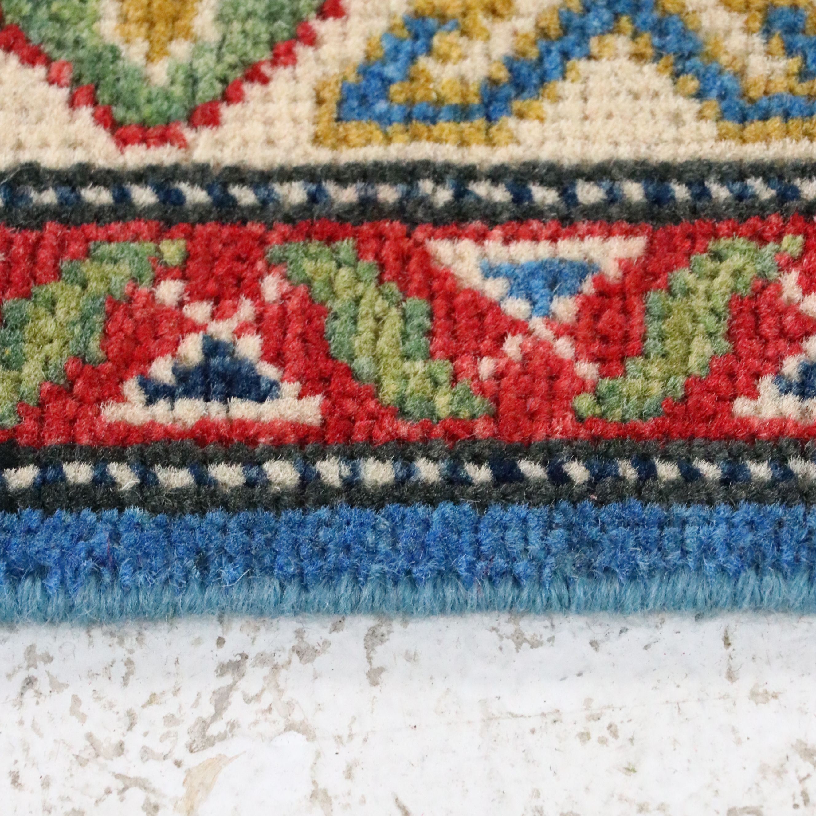 3'11 x 5'9 Hand-Knotted Afghan Kazak Area Rug