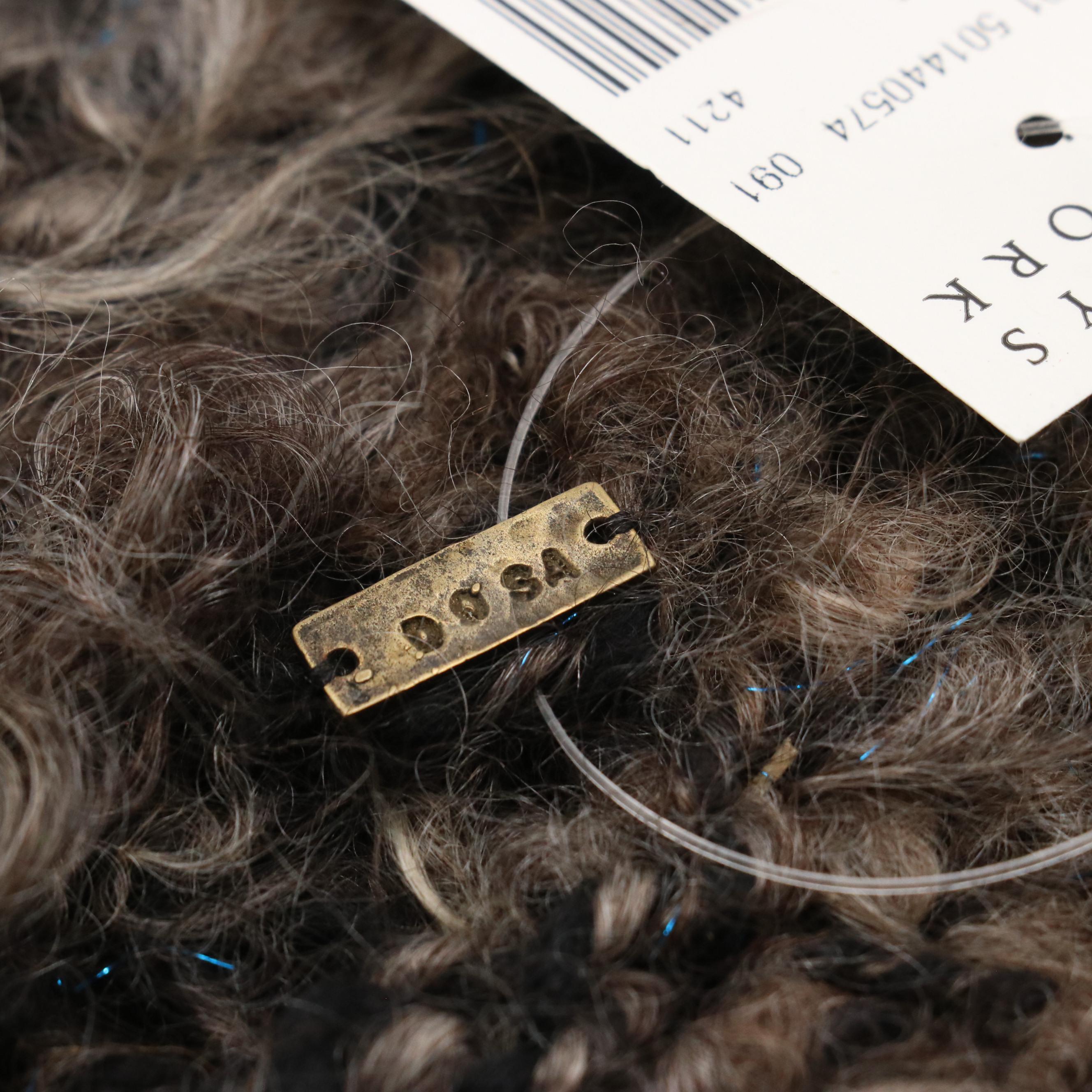 DOSA Woven Wool, Yarn and Metallic Fiber Scarf