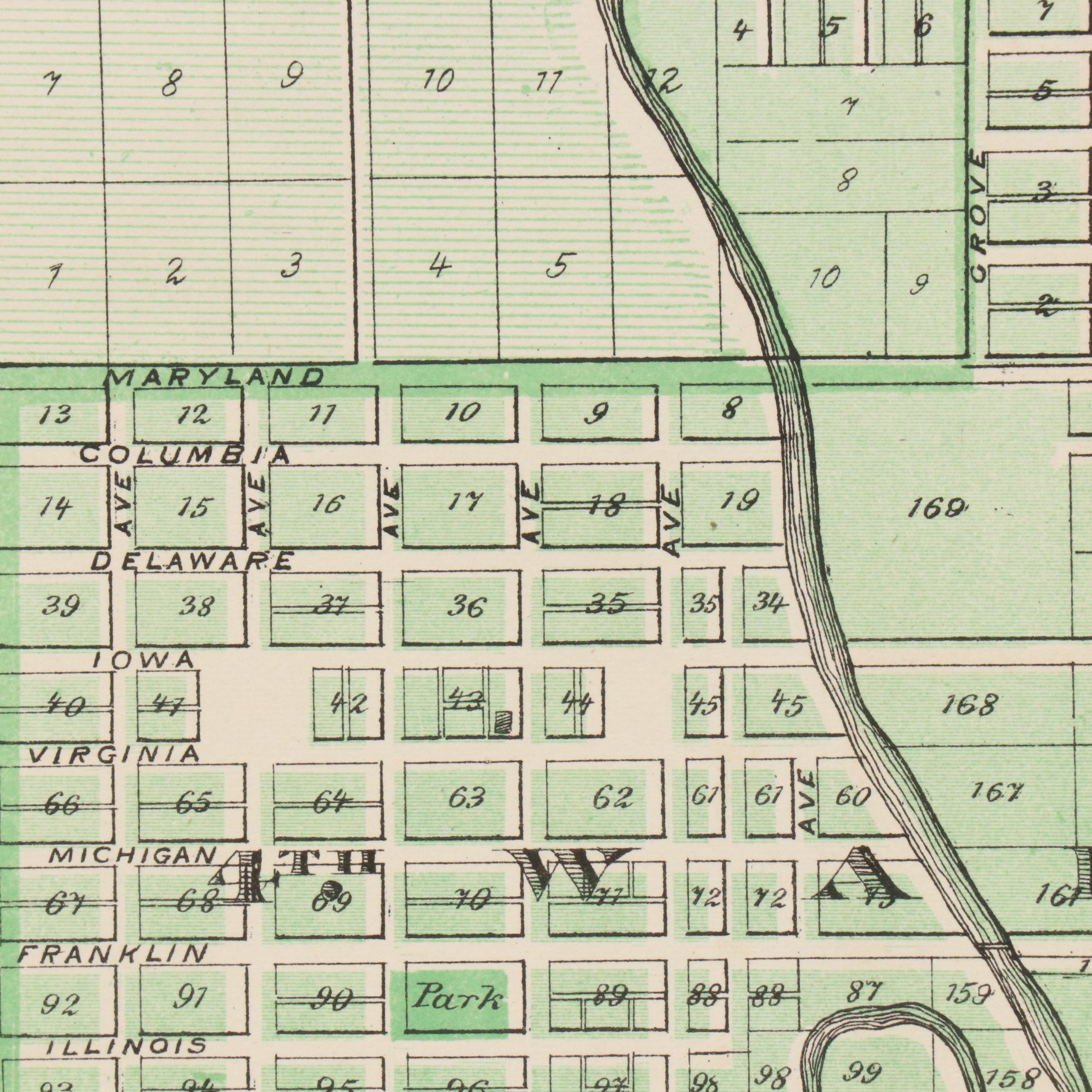 A. T. Andreas Wax Engraving "Map of Vanderburgh County" and City Maps, 1876