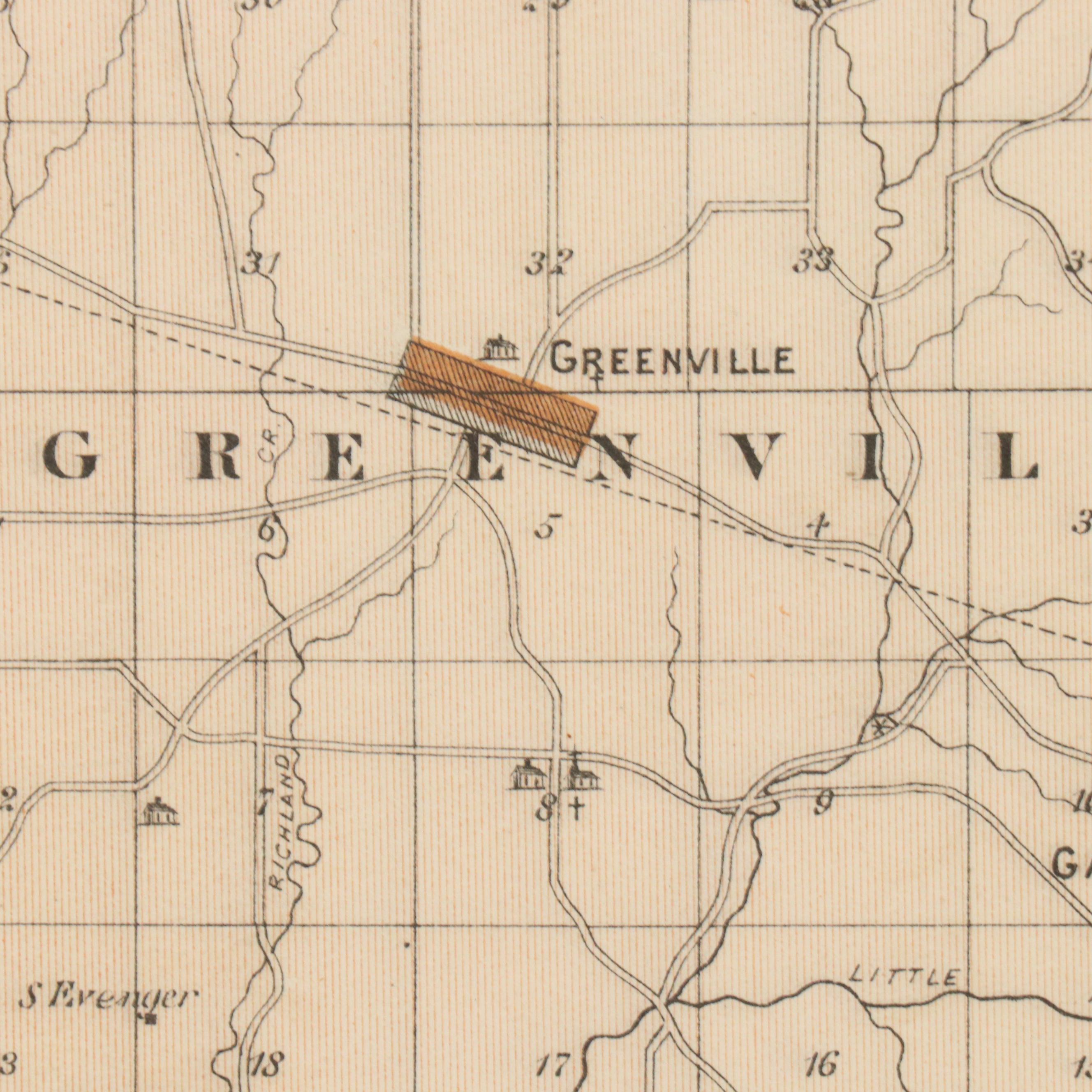 A. T. Andreas Wax Engraving "Map of Vanderburgh County" and City Maps, 1876
