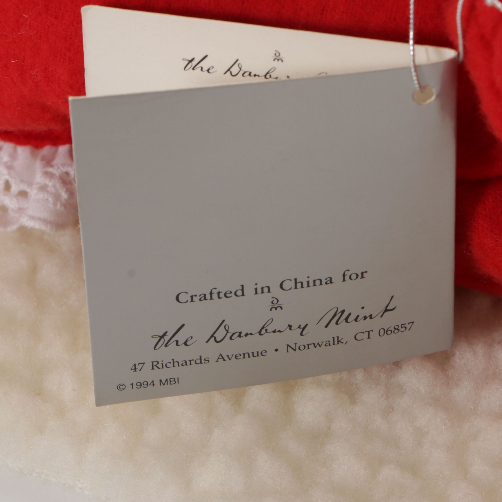 Santa Claus and His Workbench with Mrs. Claus and Holiday Dolls by Danbury Mint