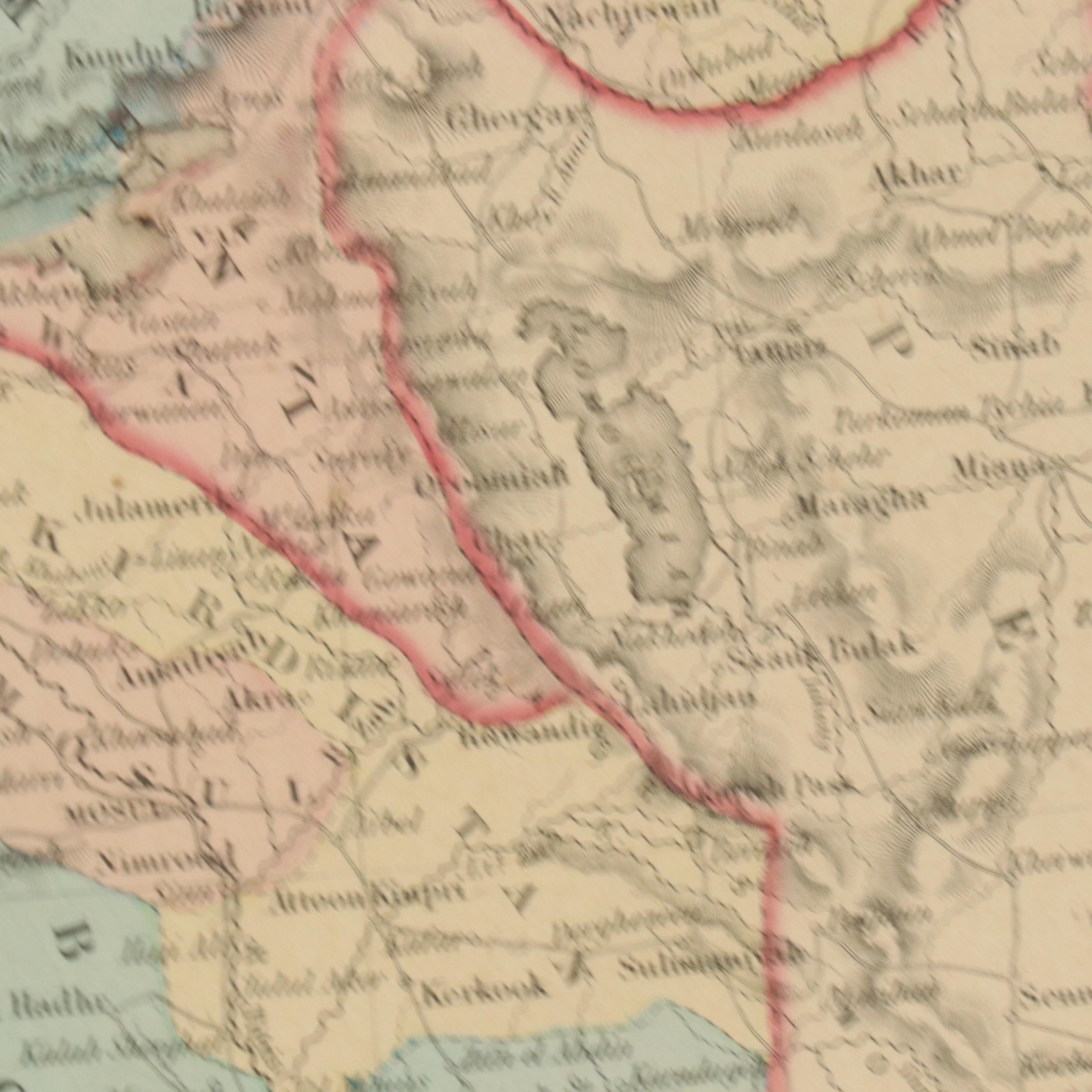 J. H. Colton & Co. Hand-Colored Engraved Map "Turkey in Asia," Circa 1855