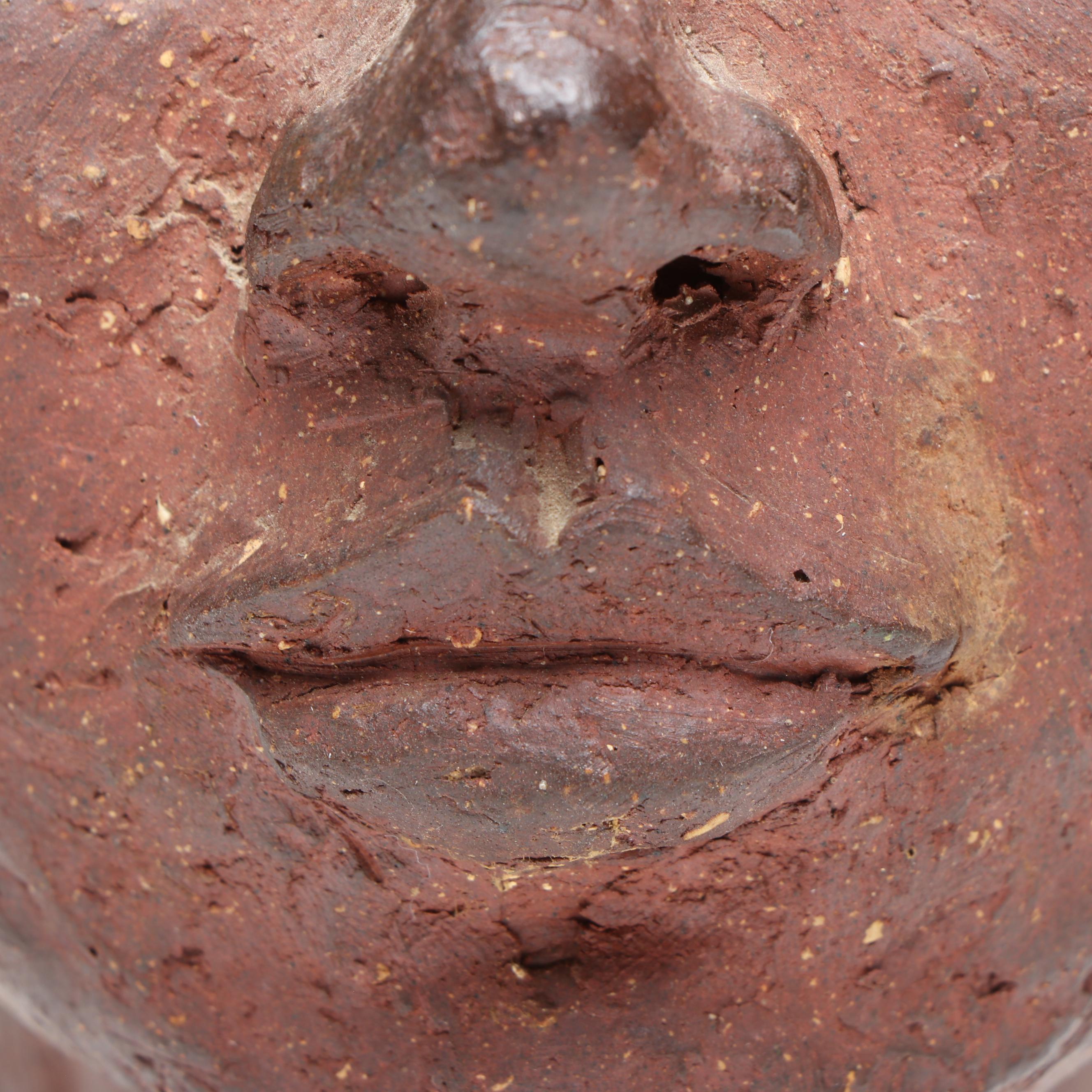 Handmade Clay Bust of Woman