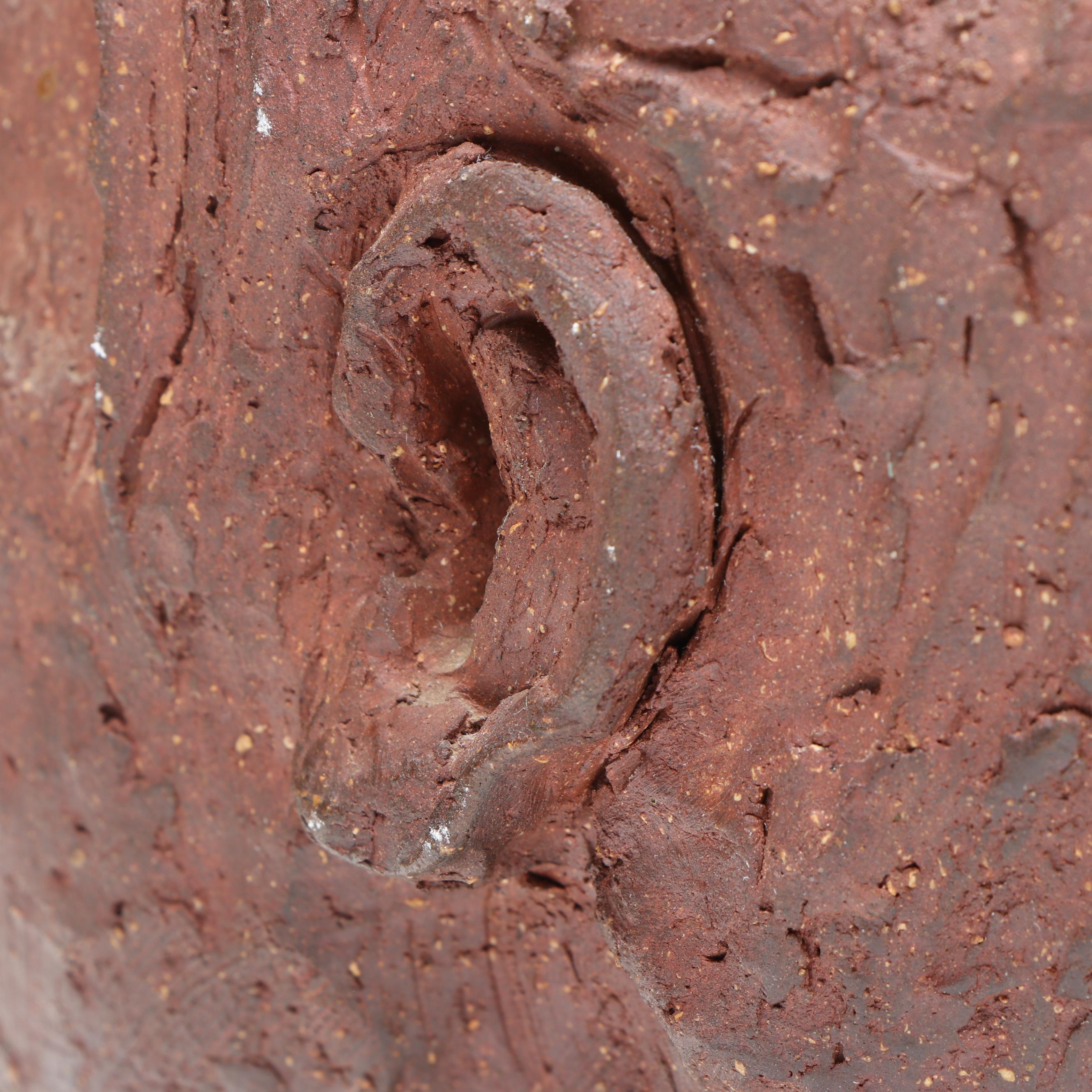 Handmade Clay Bust of Woman