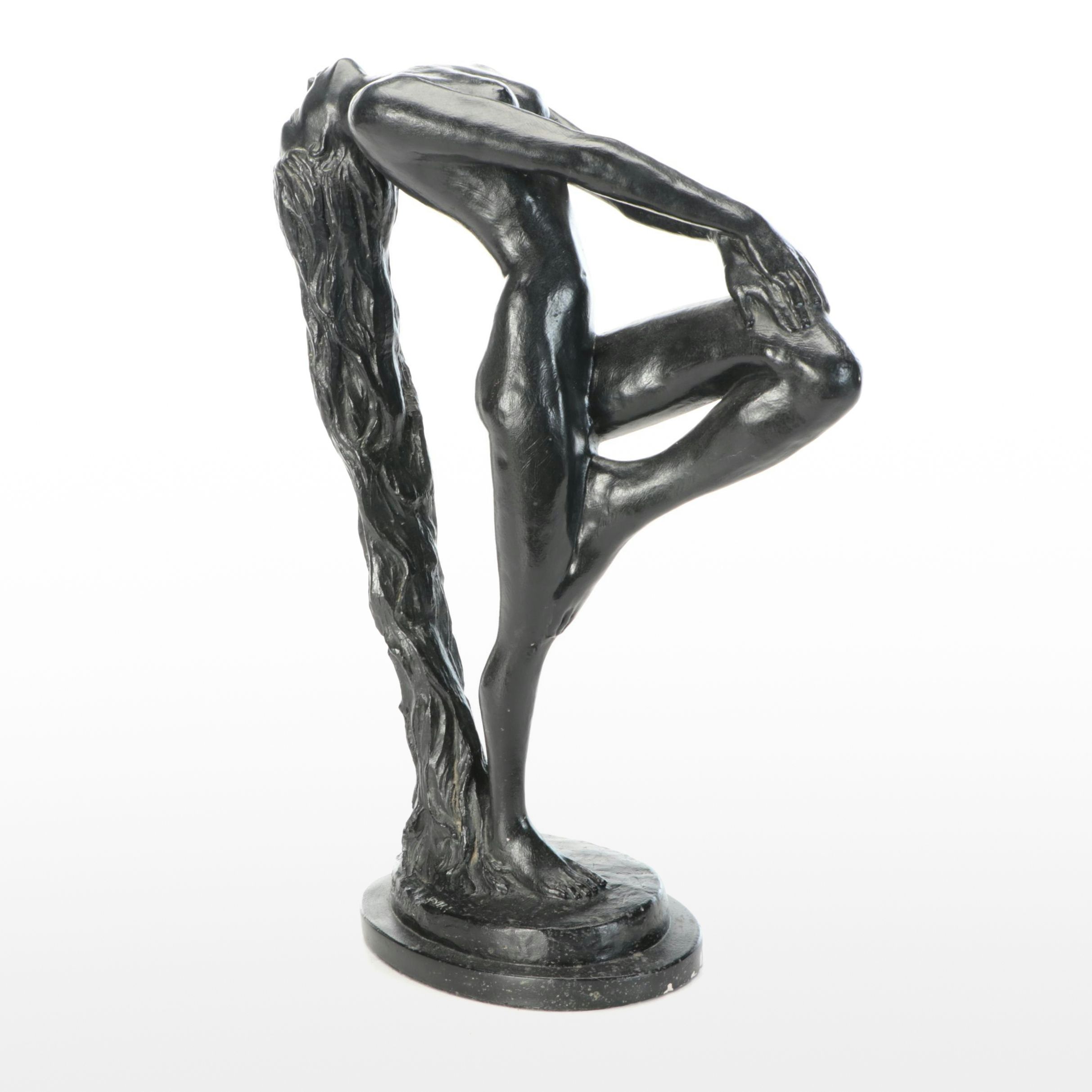 Resin Sculpture After Klara Sever "Sultry Awakening," 1979