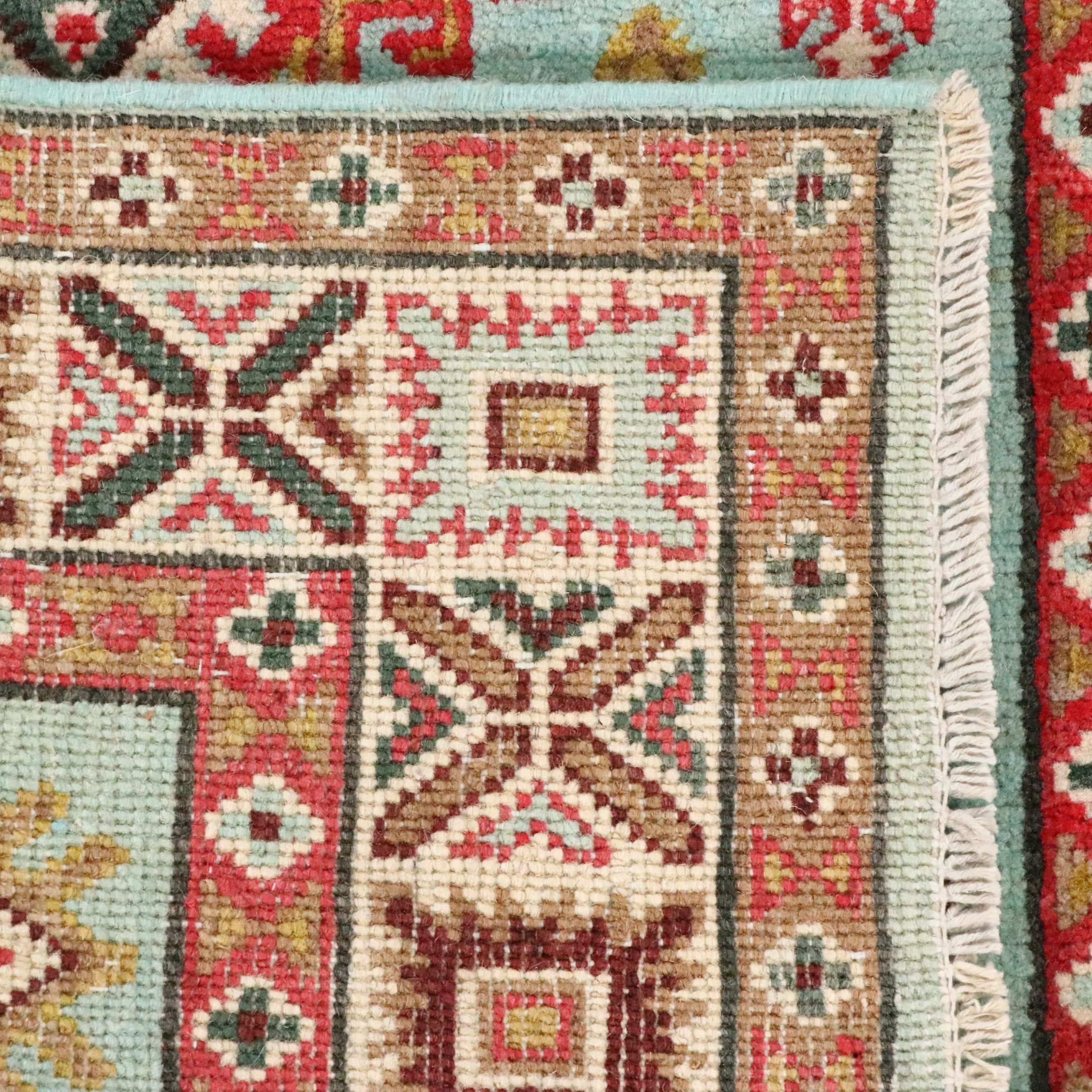 2'7 x 4'4 Hand-Knotted Afghan Kazak Accent Rug