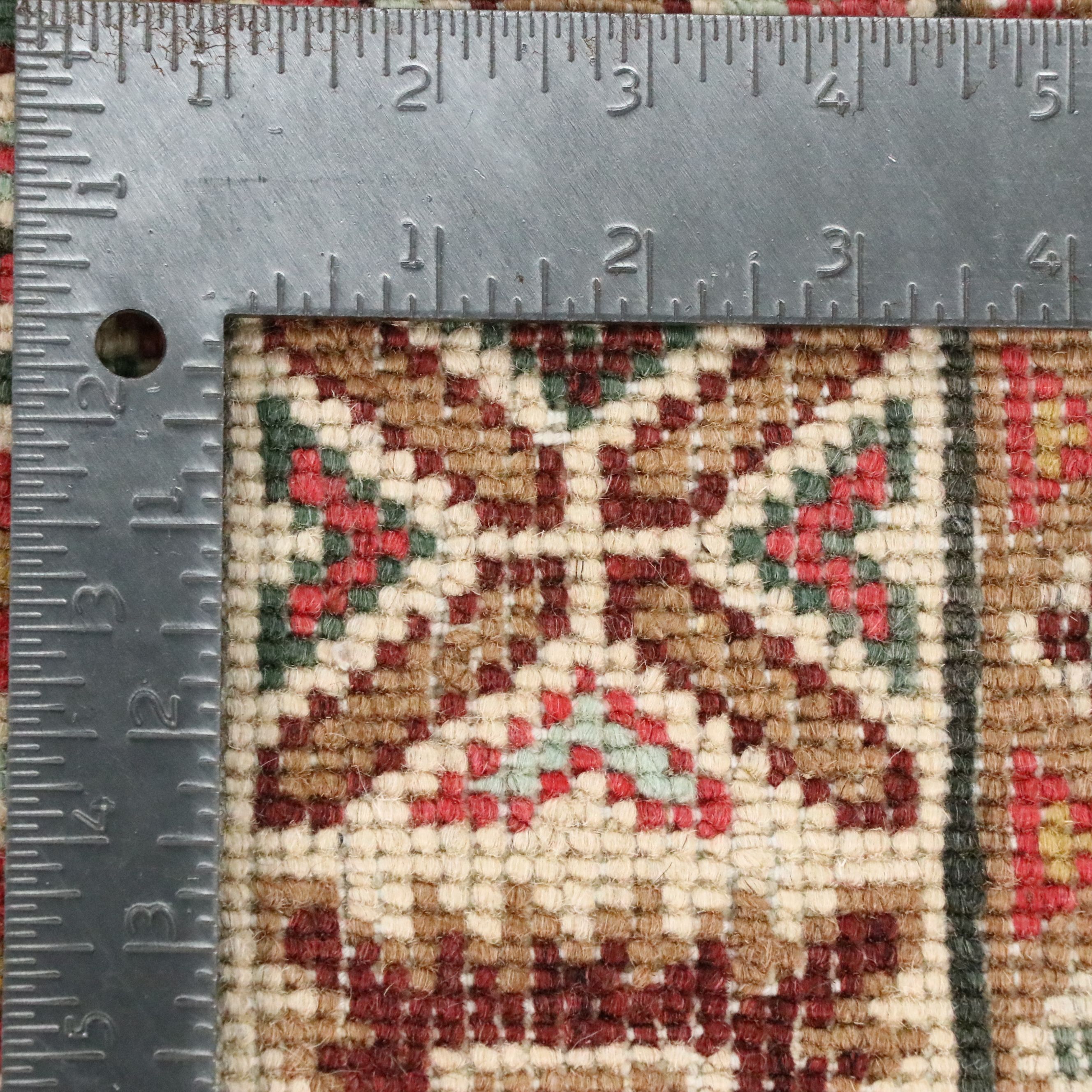2'7 x 4'4 Hand-Knotted Afghan Kazak Accent Rug