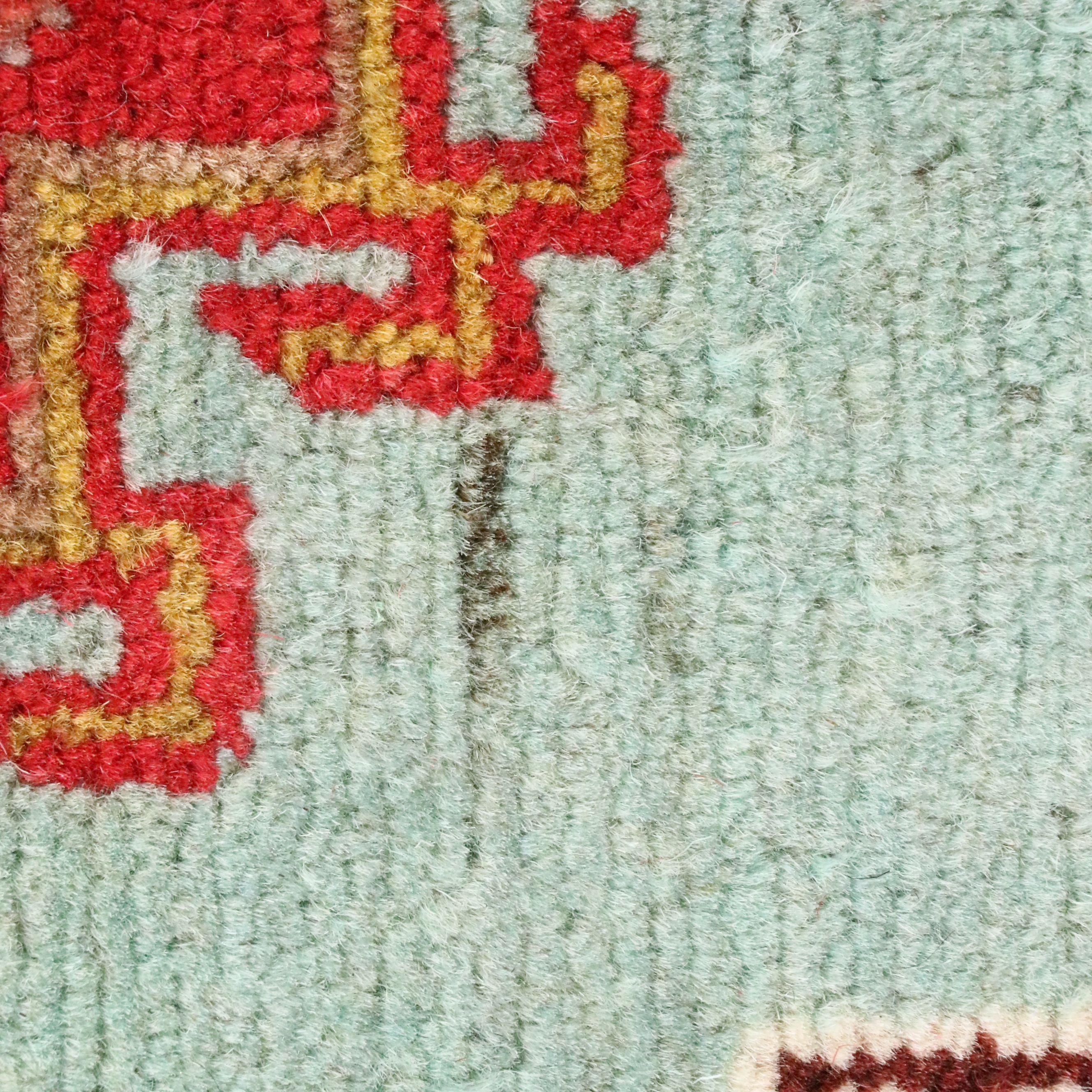 2'7 x 4'4 Hand-Knotted Afghan Kazak Accent Rug