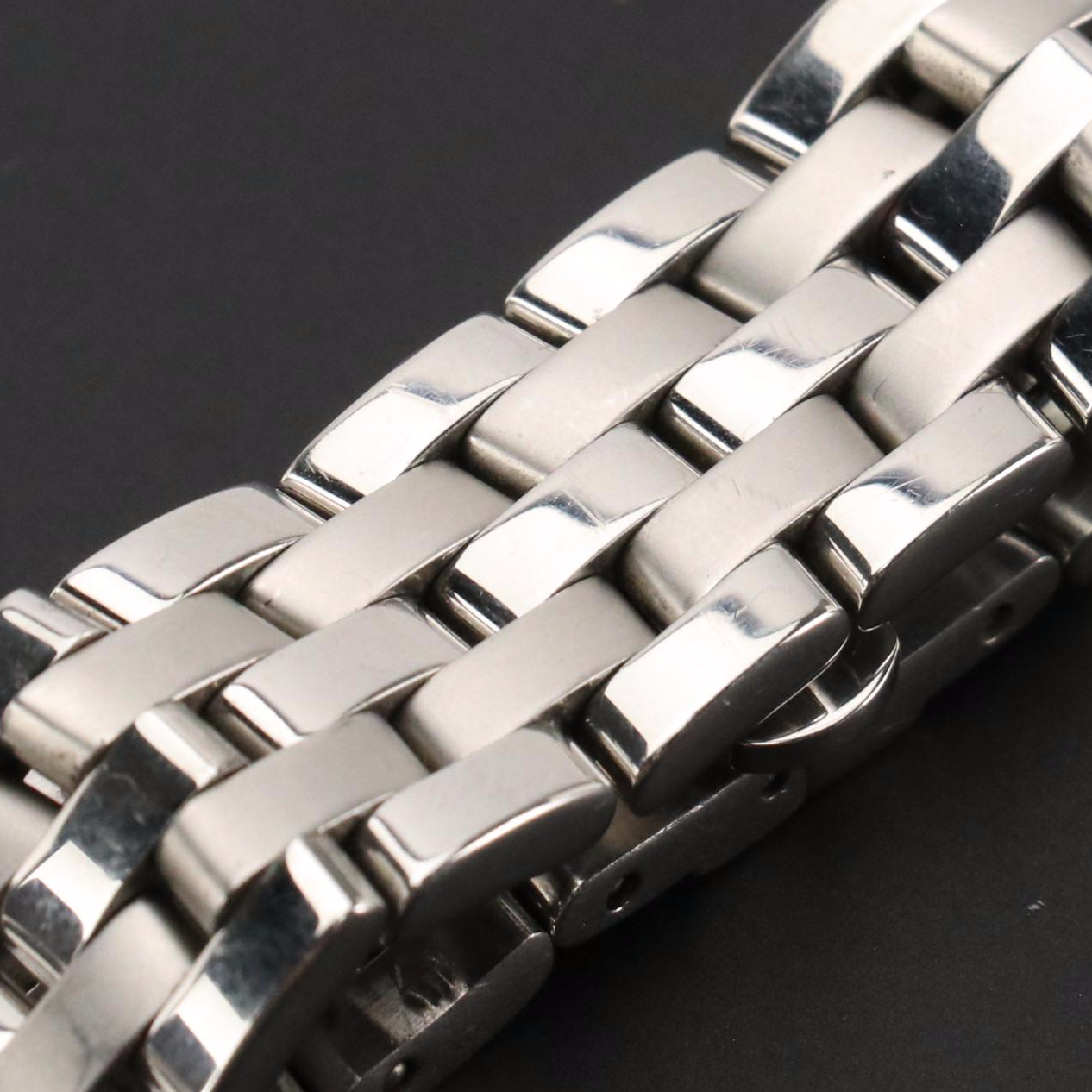 Gucci 5500L Black Dial Stainless Steel Quartz Wristwatch