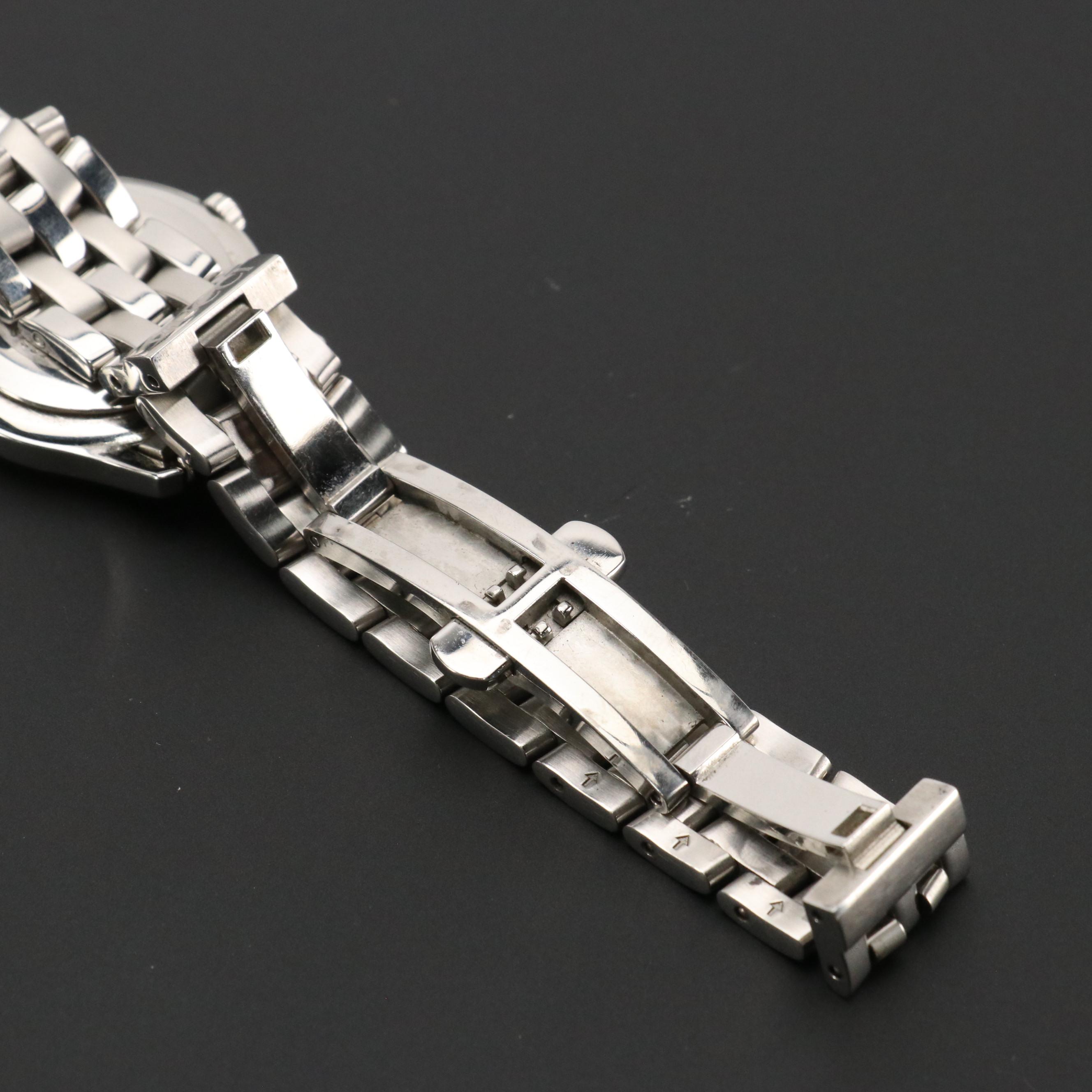 Gucci 5500L Black Dial Stainless Steel Quartz Wristwatch