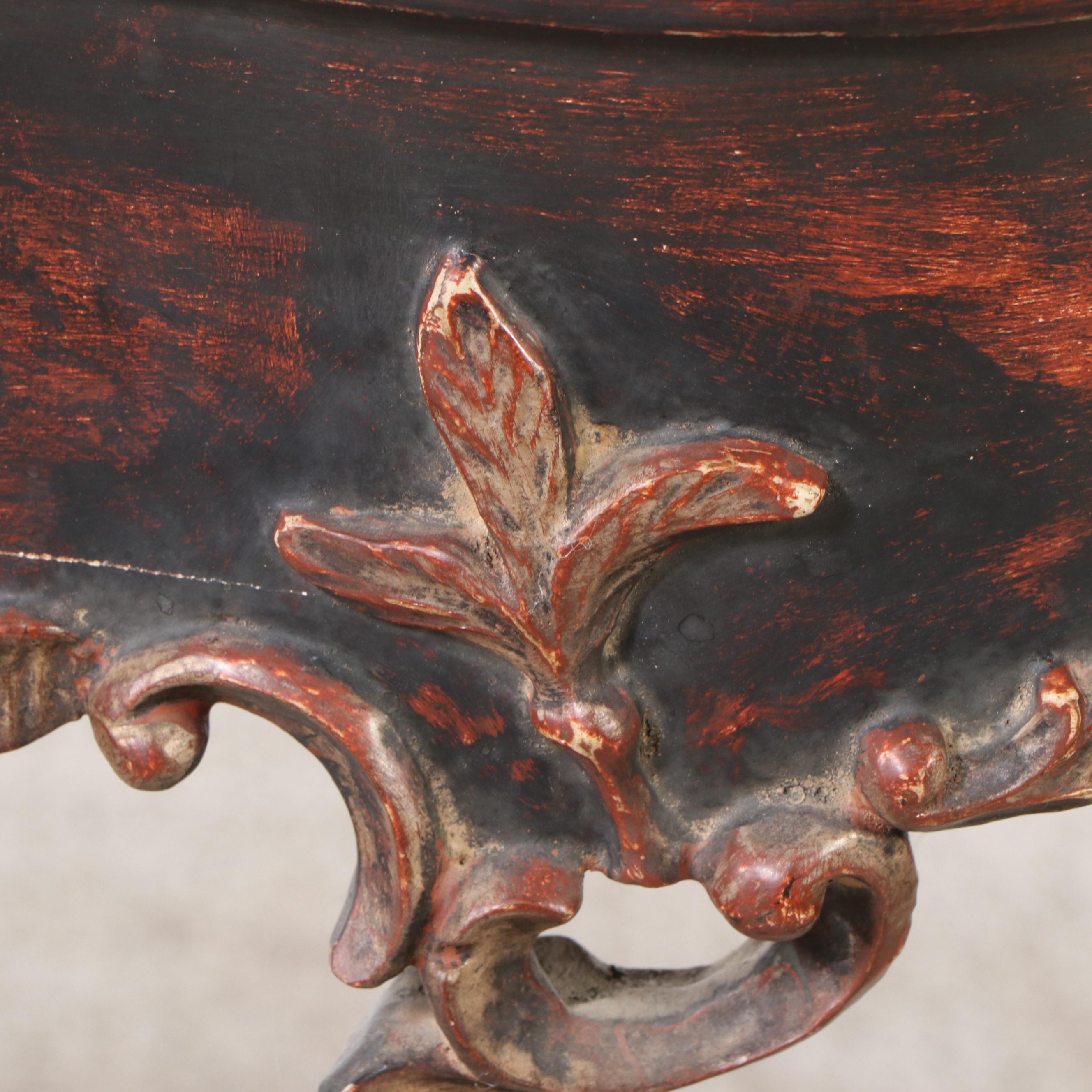 Baroque Style Painted Wooden Hall Table