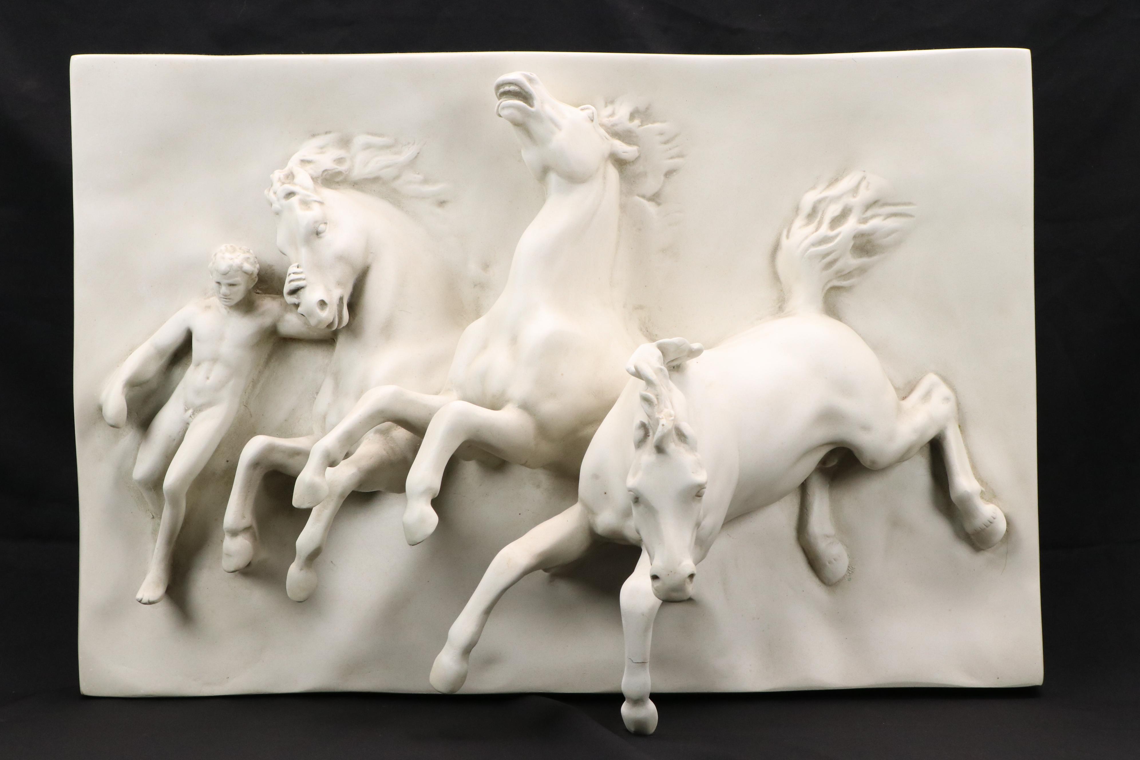 Fiberglass Relief Wall Panel After William Morris Hunt "The Flight of Night"