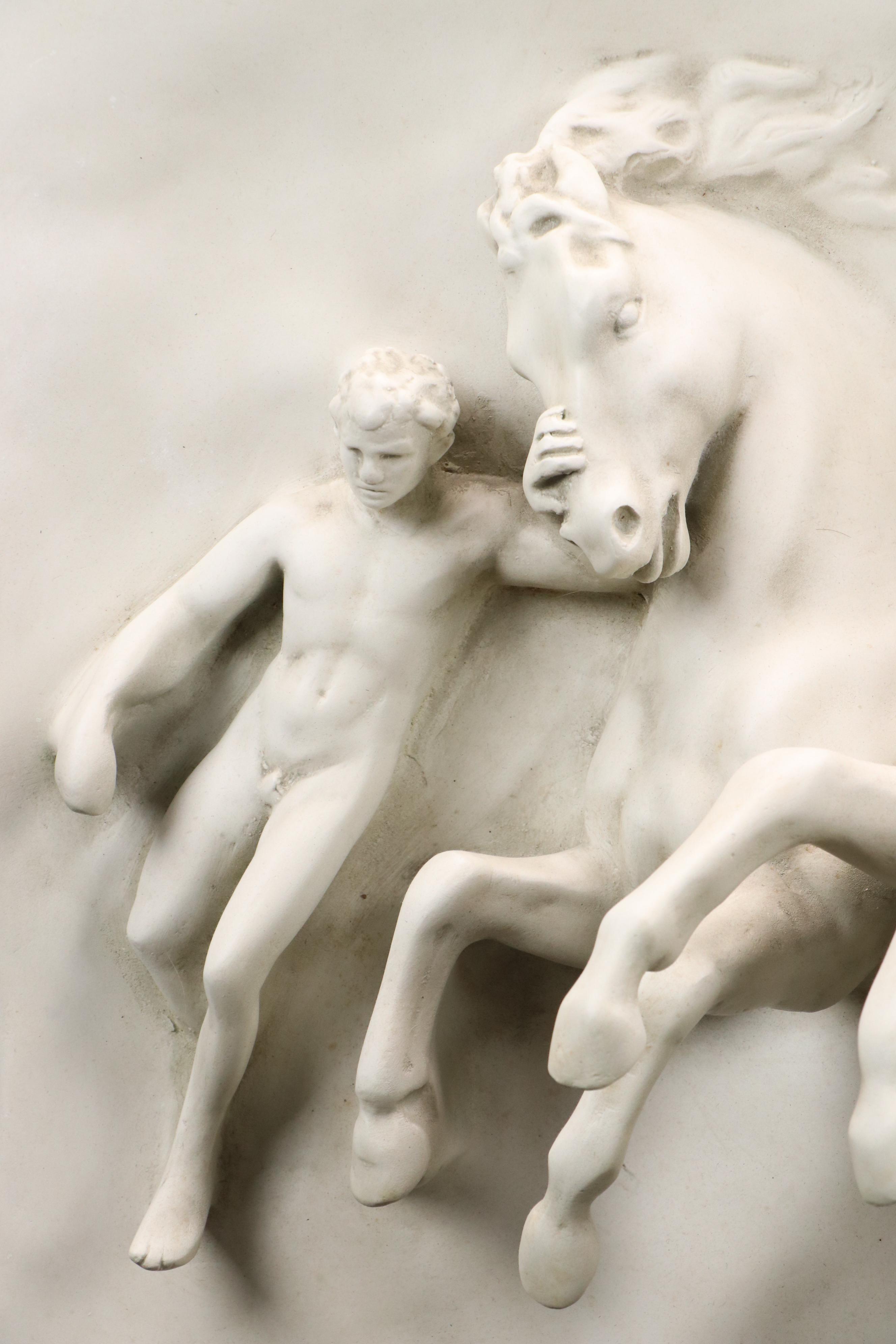 Fiberglass Relief Wall Panel After William Morris Hunt "The Flight of Night"