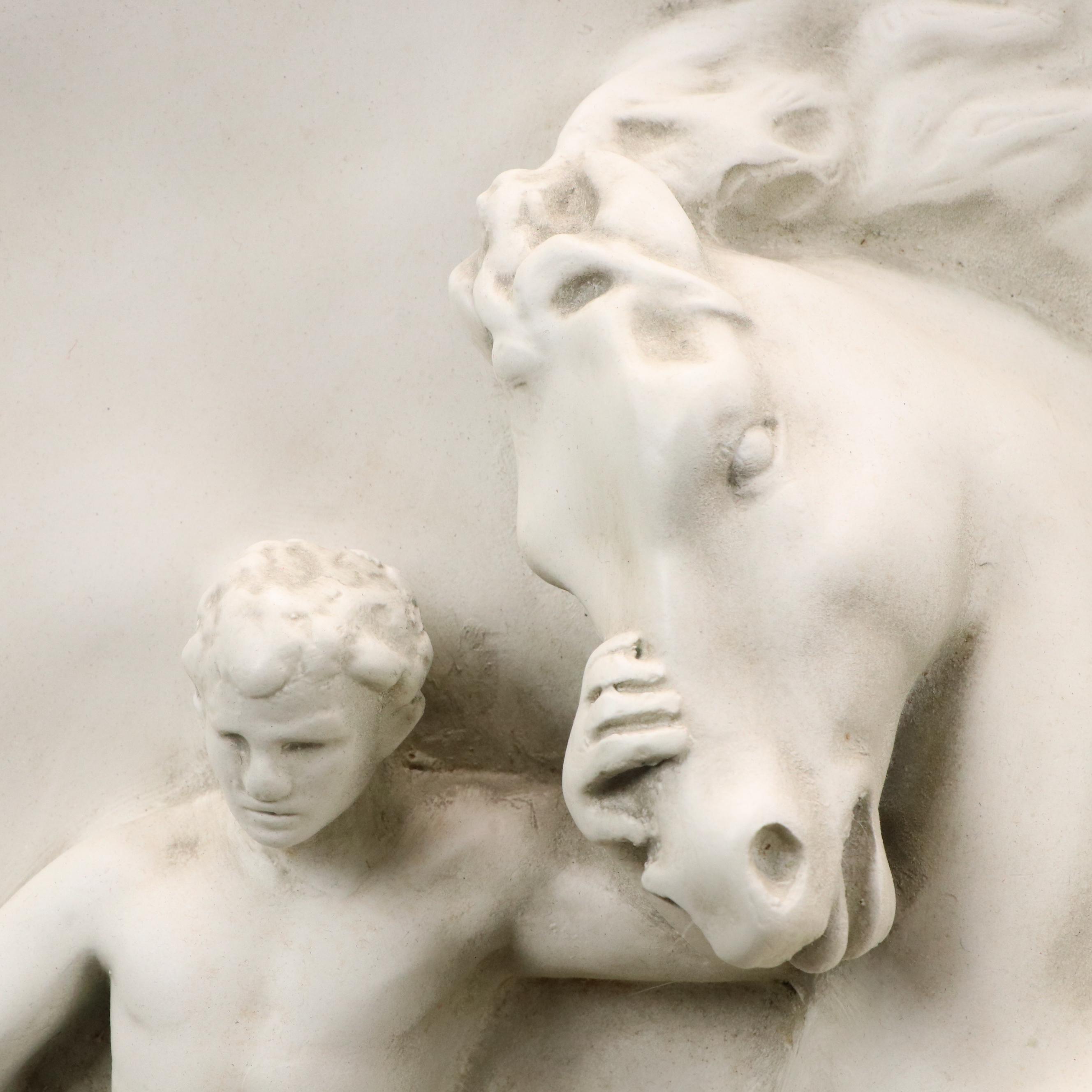 Fiberglass Relief Wall Panel After William Morris Hunt "The Flight of Night"