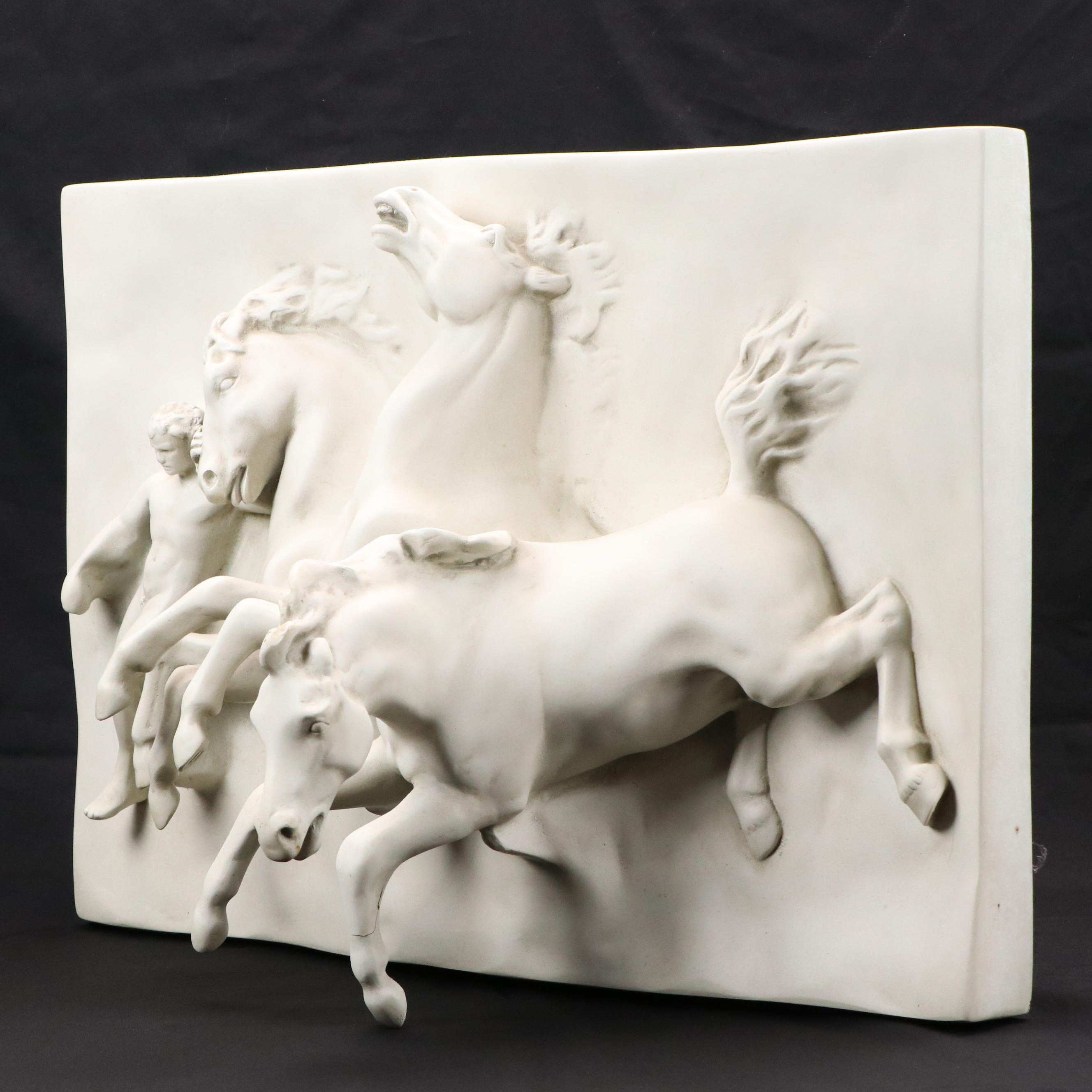 Fiberglass Relief Wall Panel After William Morris Hunt "The Flight of Night"