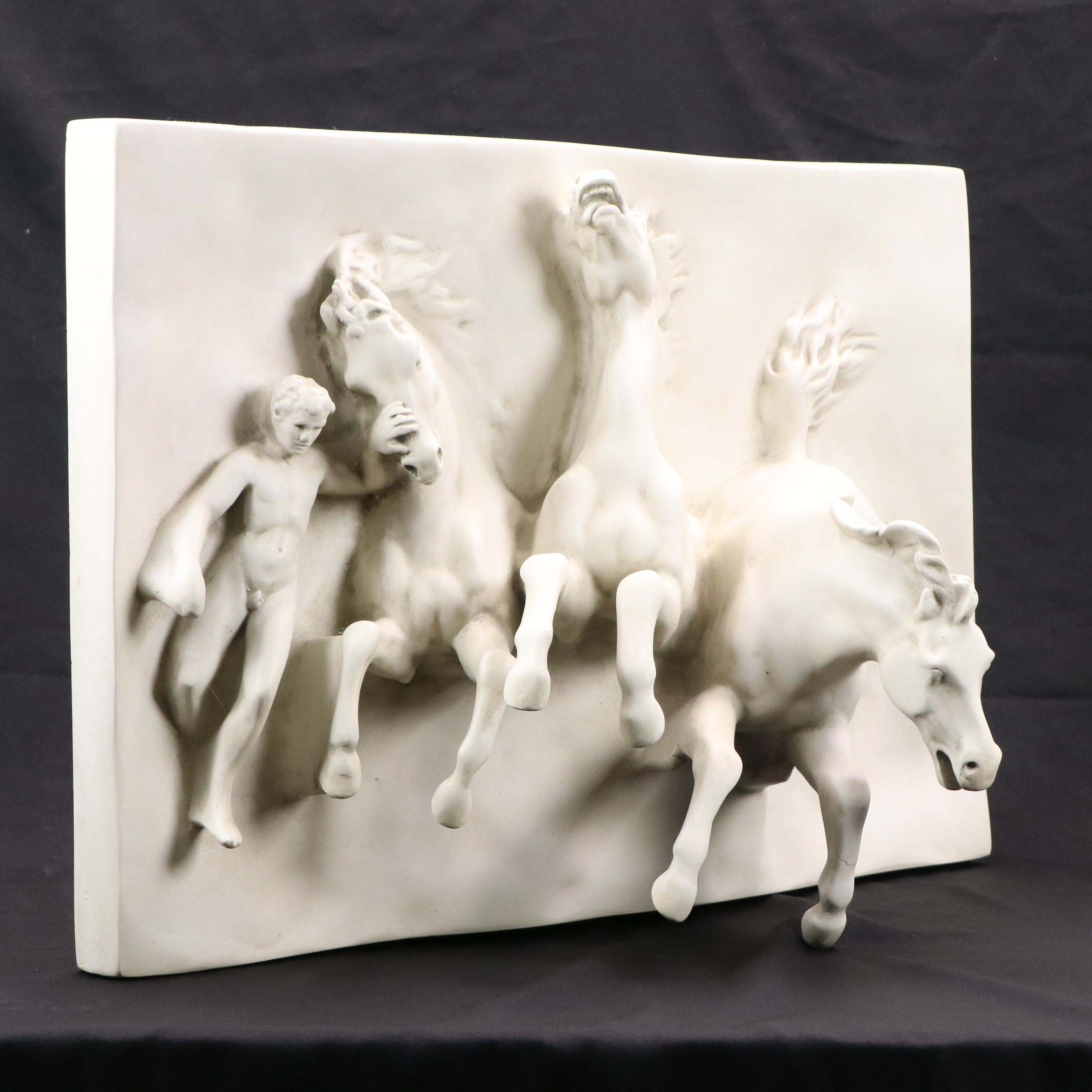 Fiberglass Relief Wall Panel After William Morris Hunt "The Flight of Night"