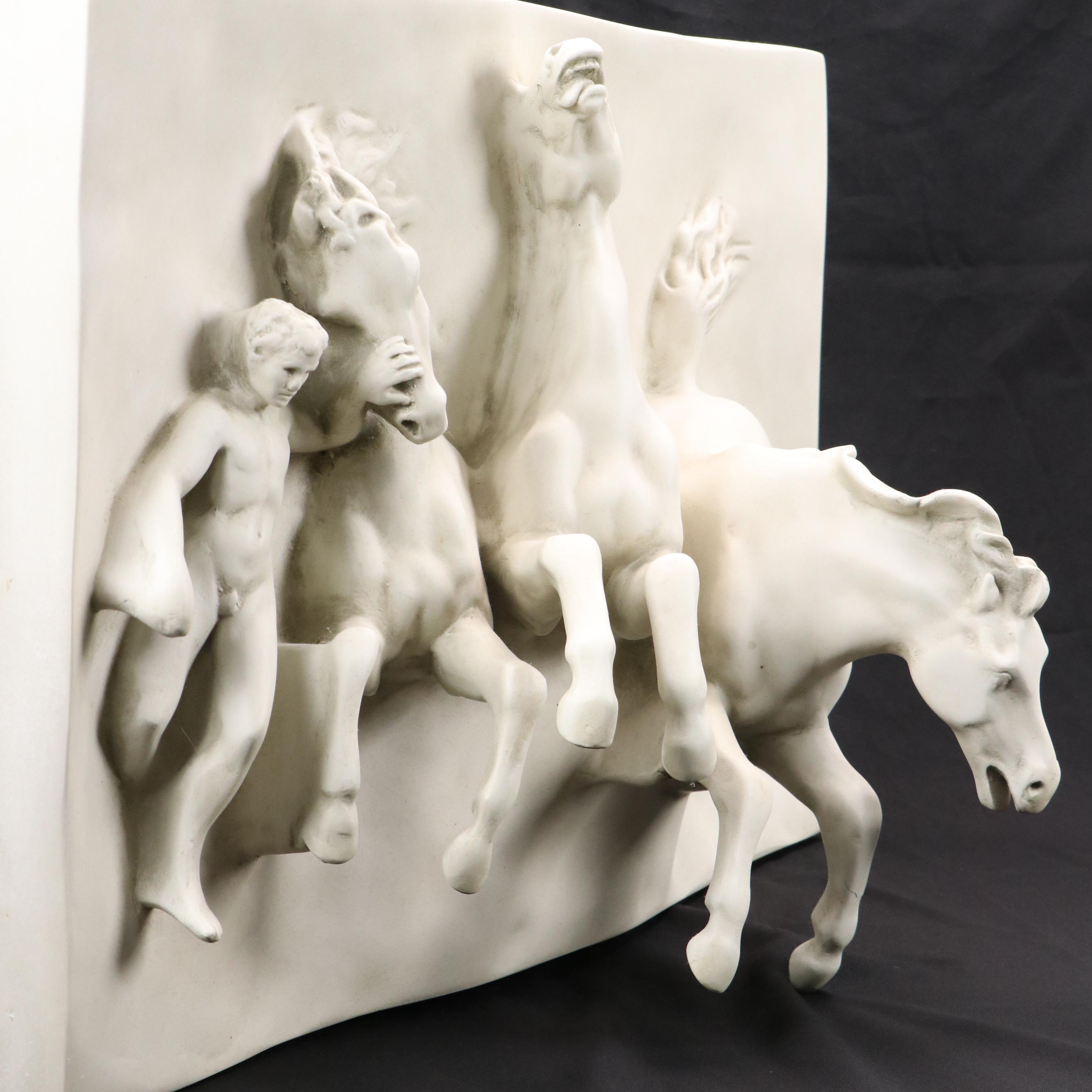 Fiberglass Relief Wall Panel After William Morris Hunt "The Flight of Night"