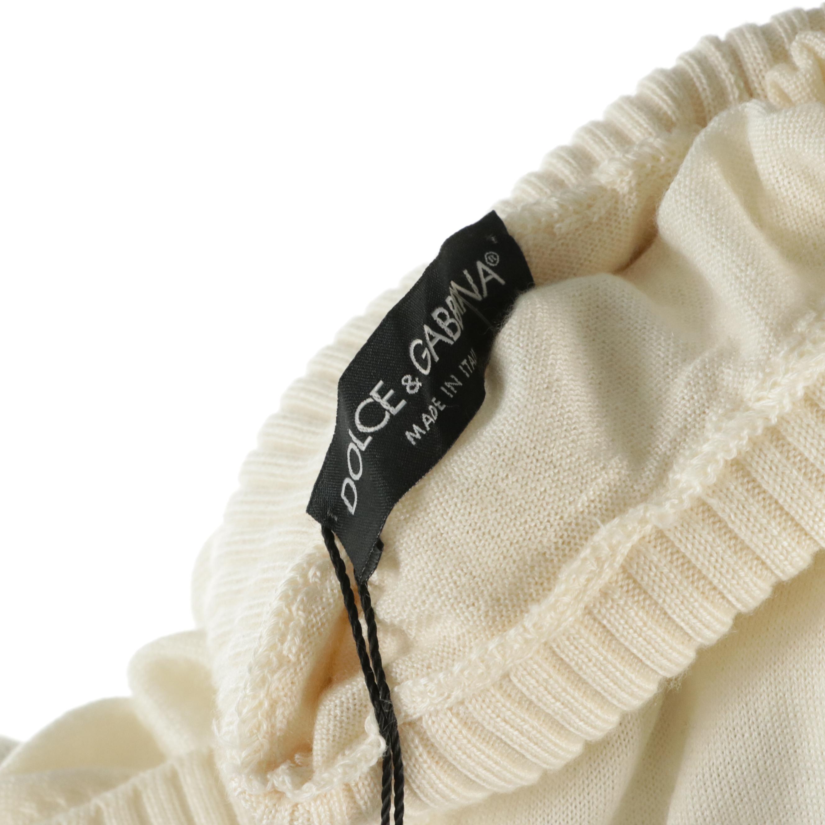 Dolce & Gabbana Cashmere and Silk Knit Sleeveless Turtleneck Sweater with Tags