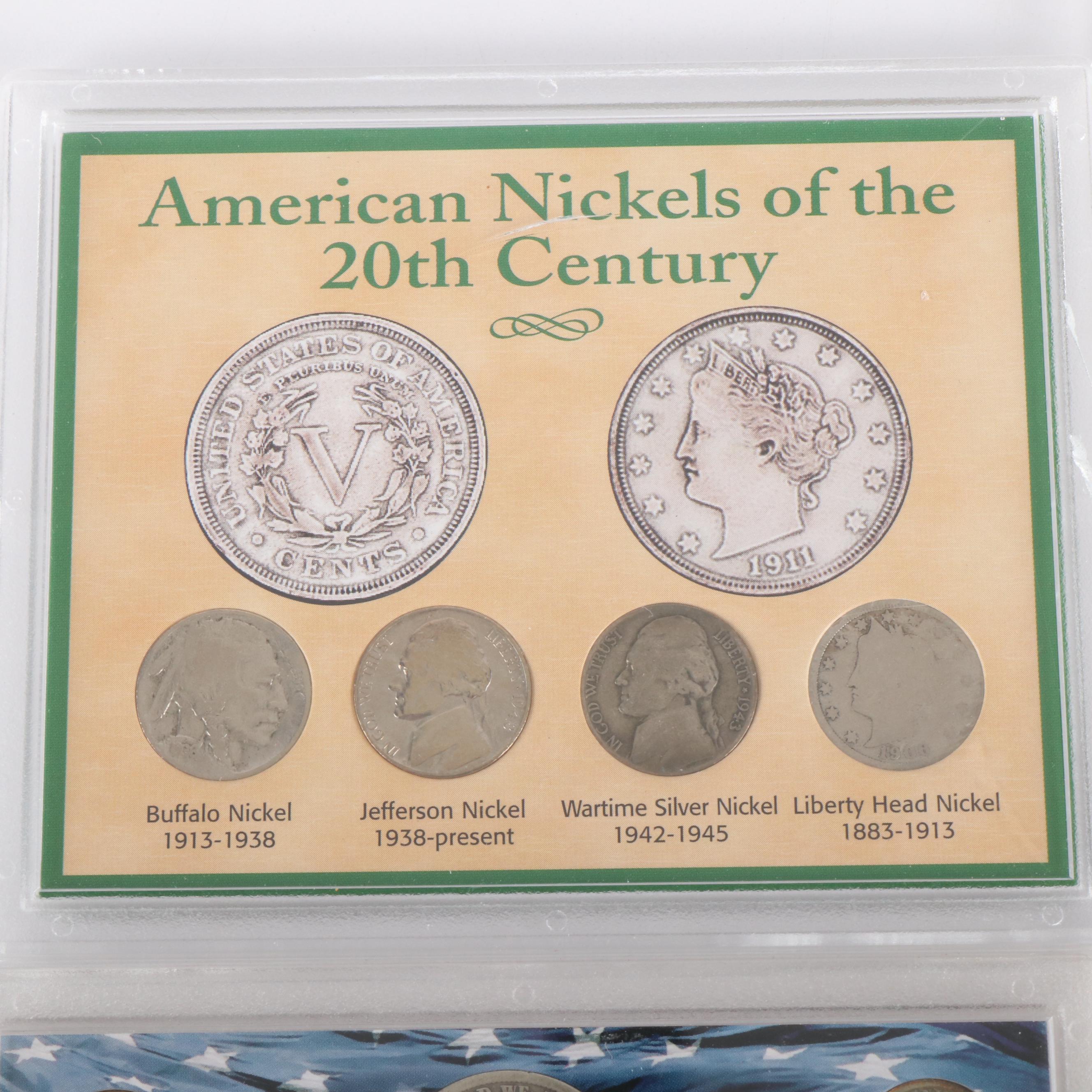 Nine Small Copper-Nickel and Silver Coin Sets