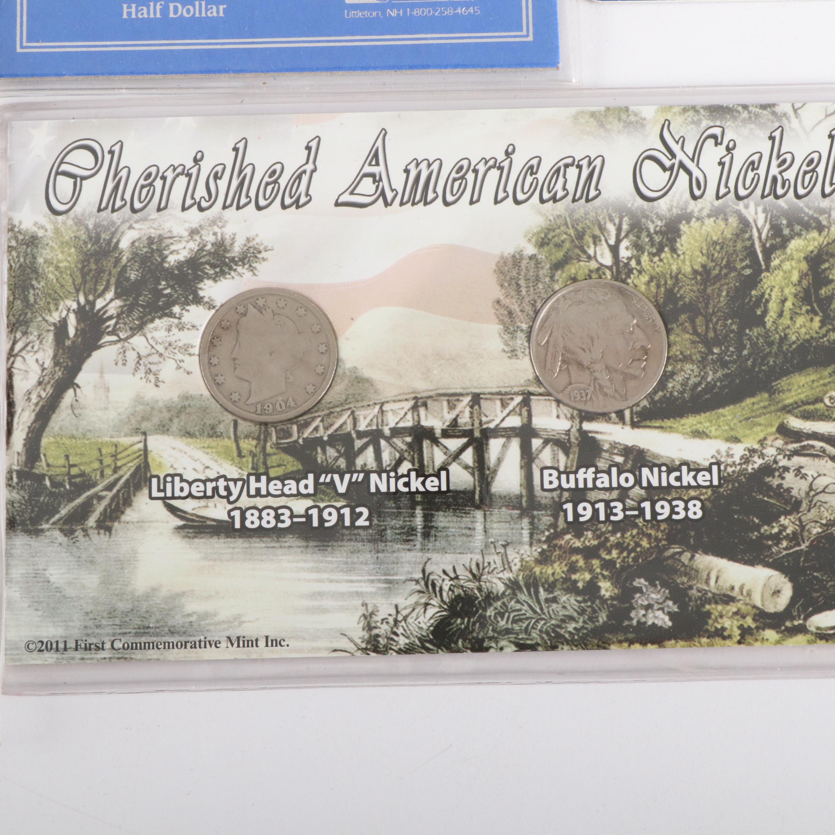 Nine Small Copper-Nickel and Silver Coin Sets