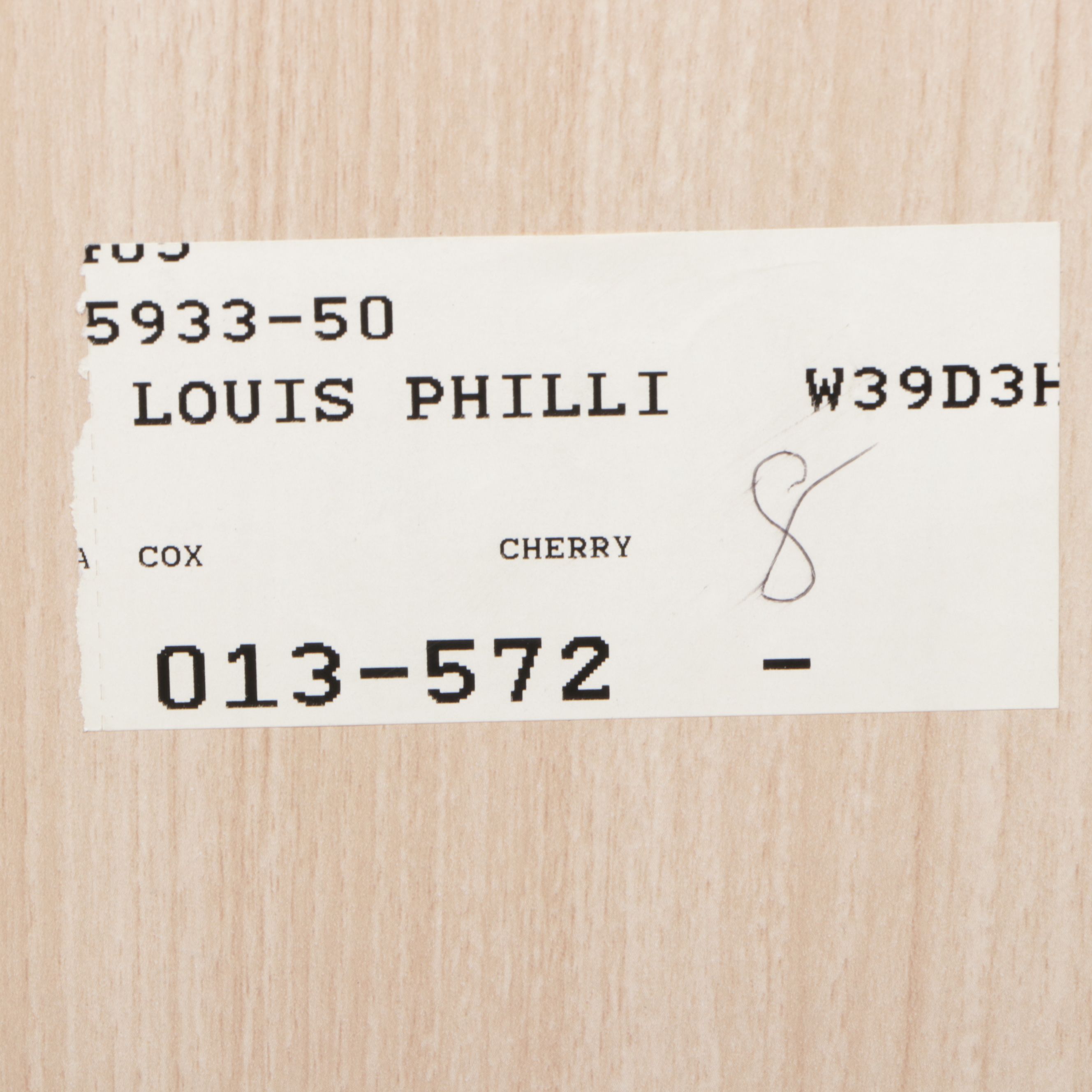 Cox Furniture Louis Philippe Style Cherry Dresser