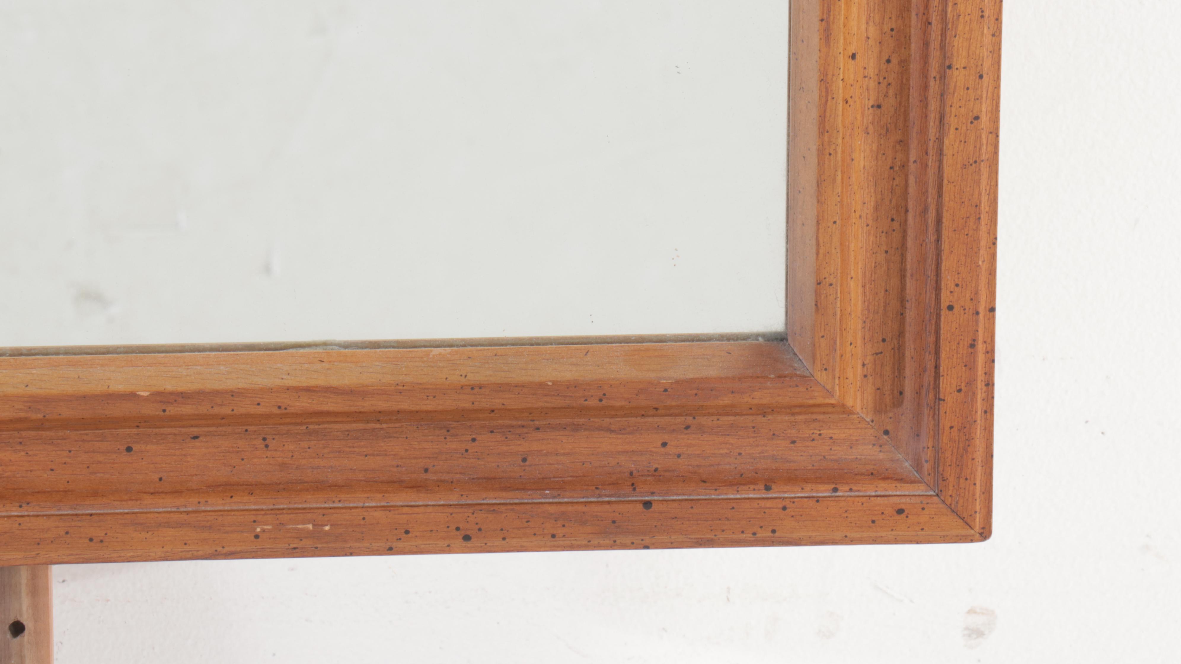Bassett Furniture "Penthouse Pecan" Dresser with Mirror, Mid to Late 20th C.