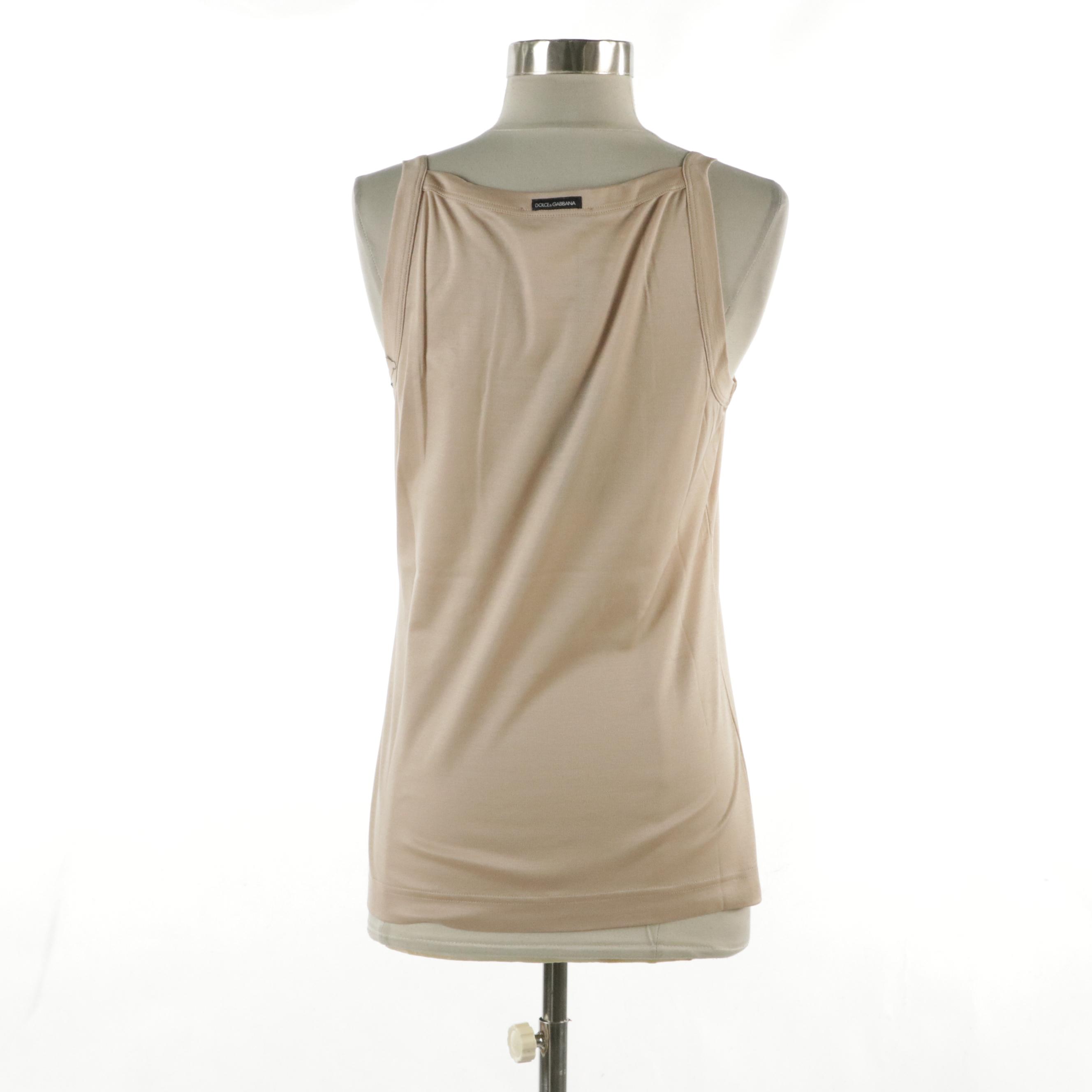 Dolce & Gabbana Cotton Knit Tank with Tags from Saks Fifth Avenue