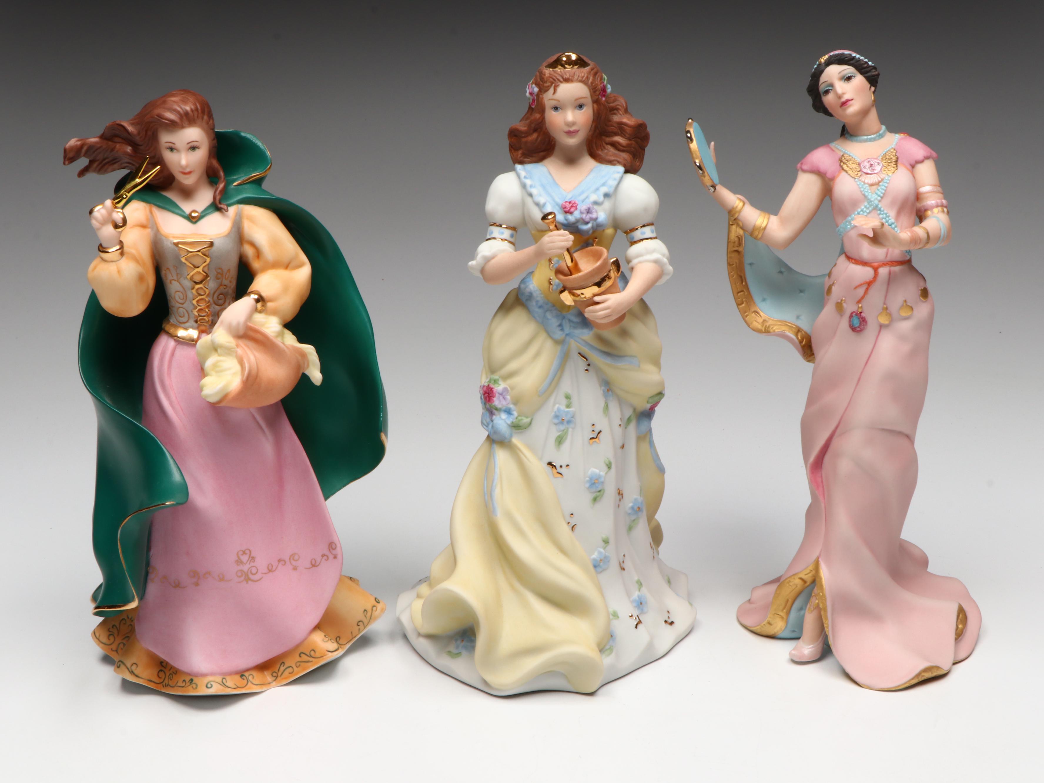 Lenox "The Legendary Princesses" Porcelain Figurines