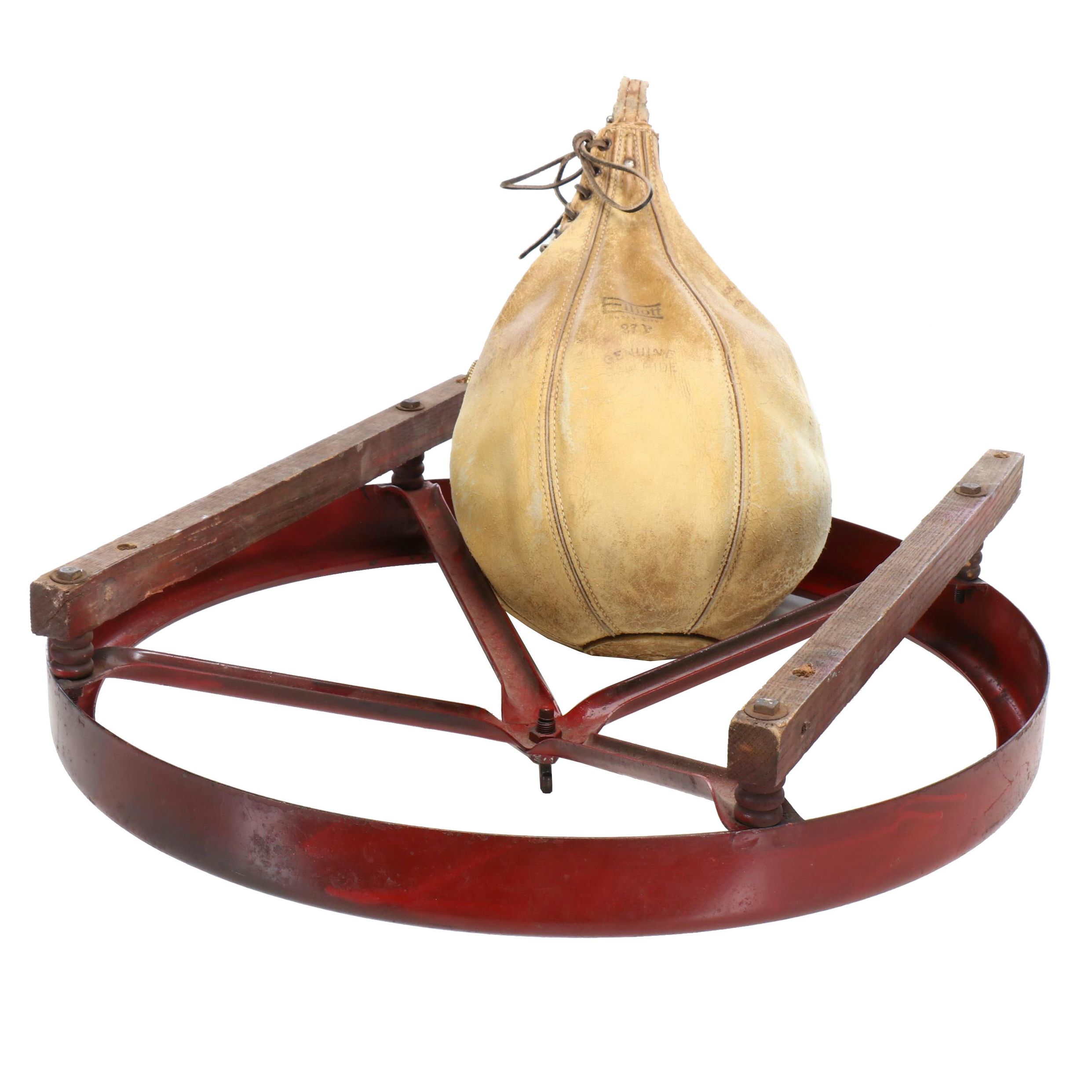 Elliott Cowhide Boxing Speed Bag with Frame