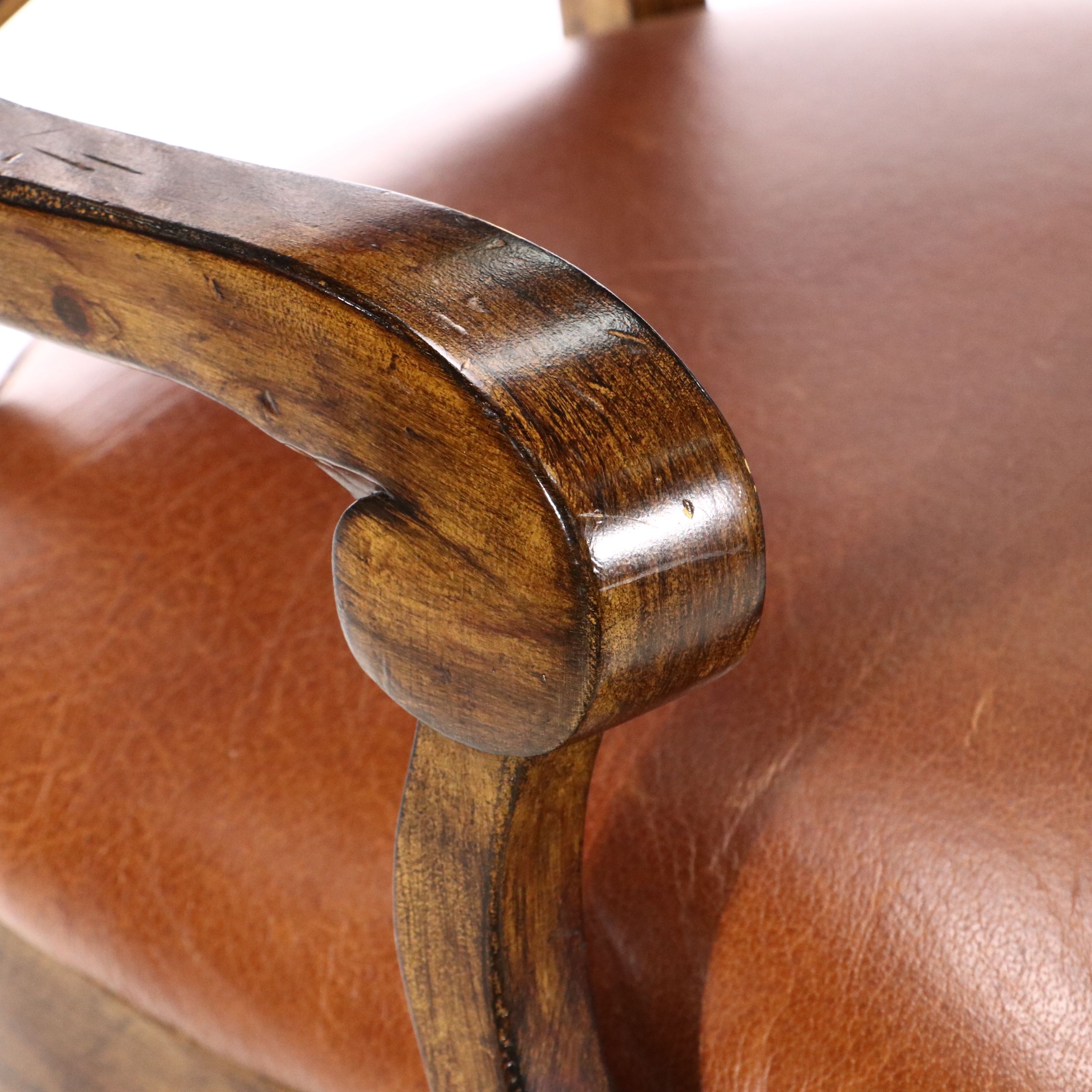 Edwardian Style Wooden Armchair