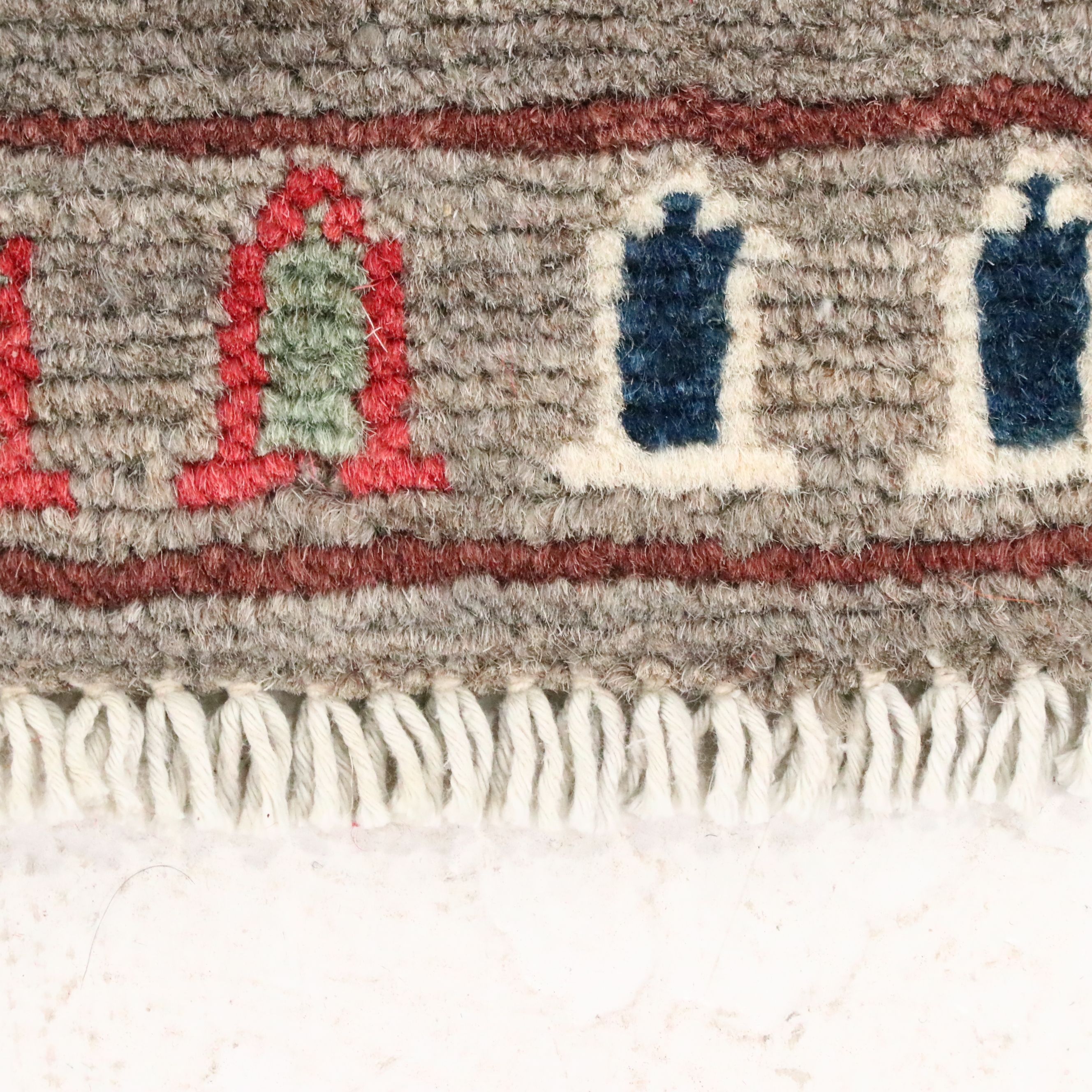 3'3" x 5'2" Hand-Knotted Afghan Pictorial War Area Rug