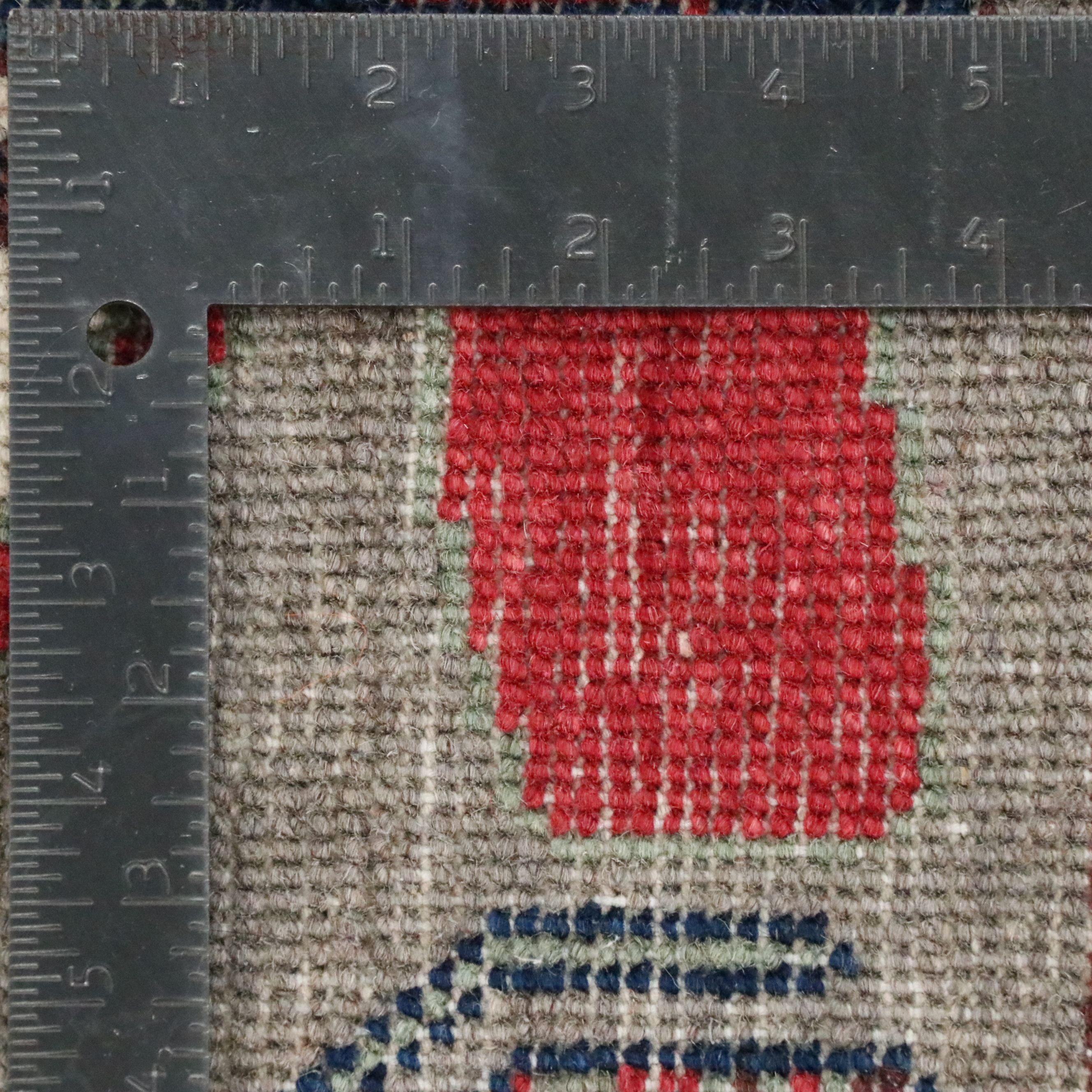 3'3" x 5'2" Hand-Knotted Afghan Pictorial War Area Rug