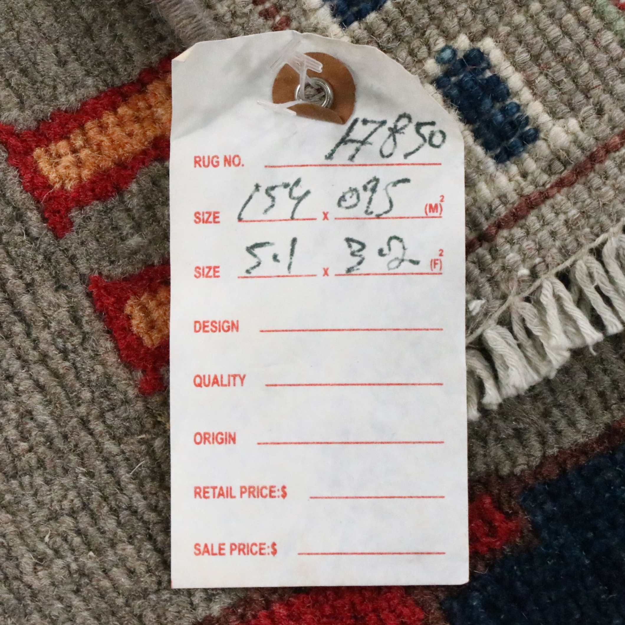 3'3" x 5'2" Hand-Knotted Afghan Pictorial War Area Rug