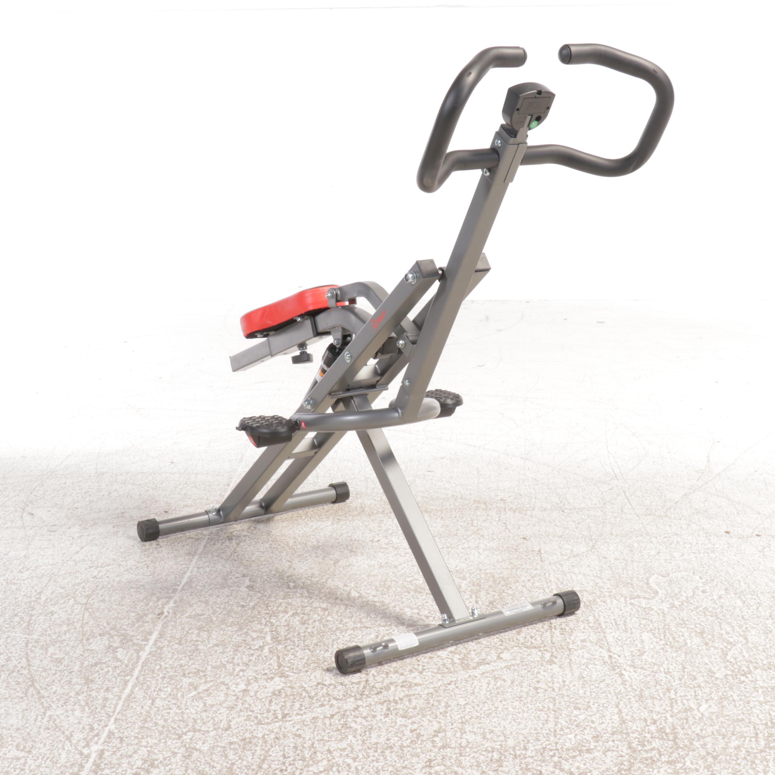 Sunny Health & Fitness Row-N-Ride Squat Assist Trainer
