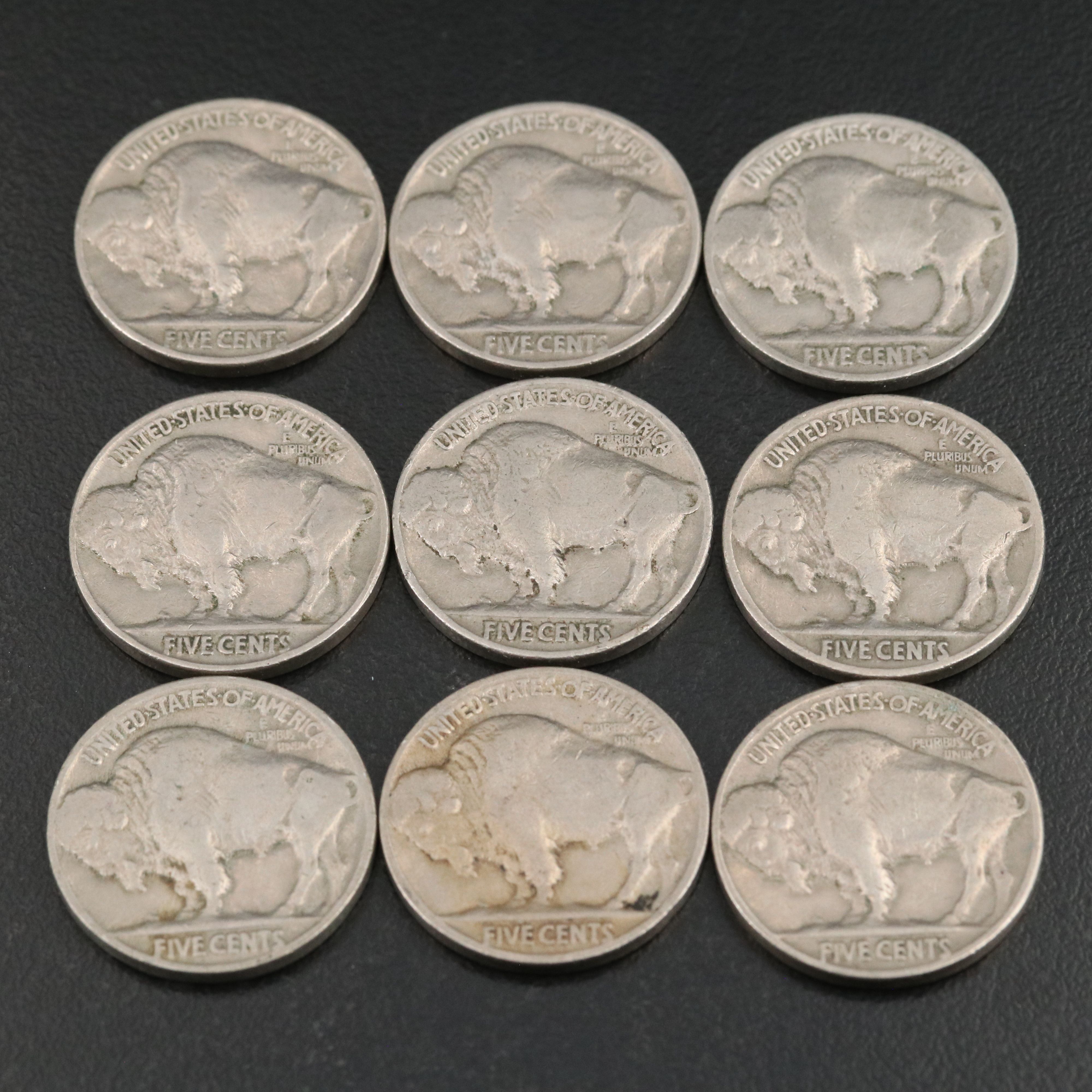 One Hundred Forty-Eight Buffalo Nickels with Full Dates