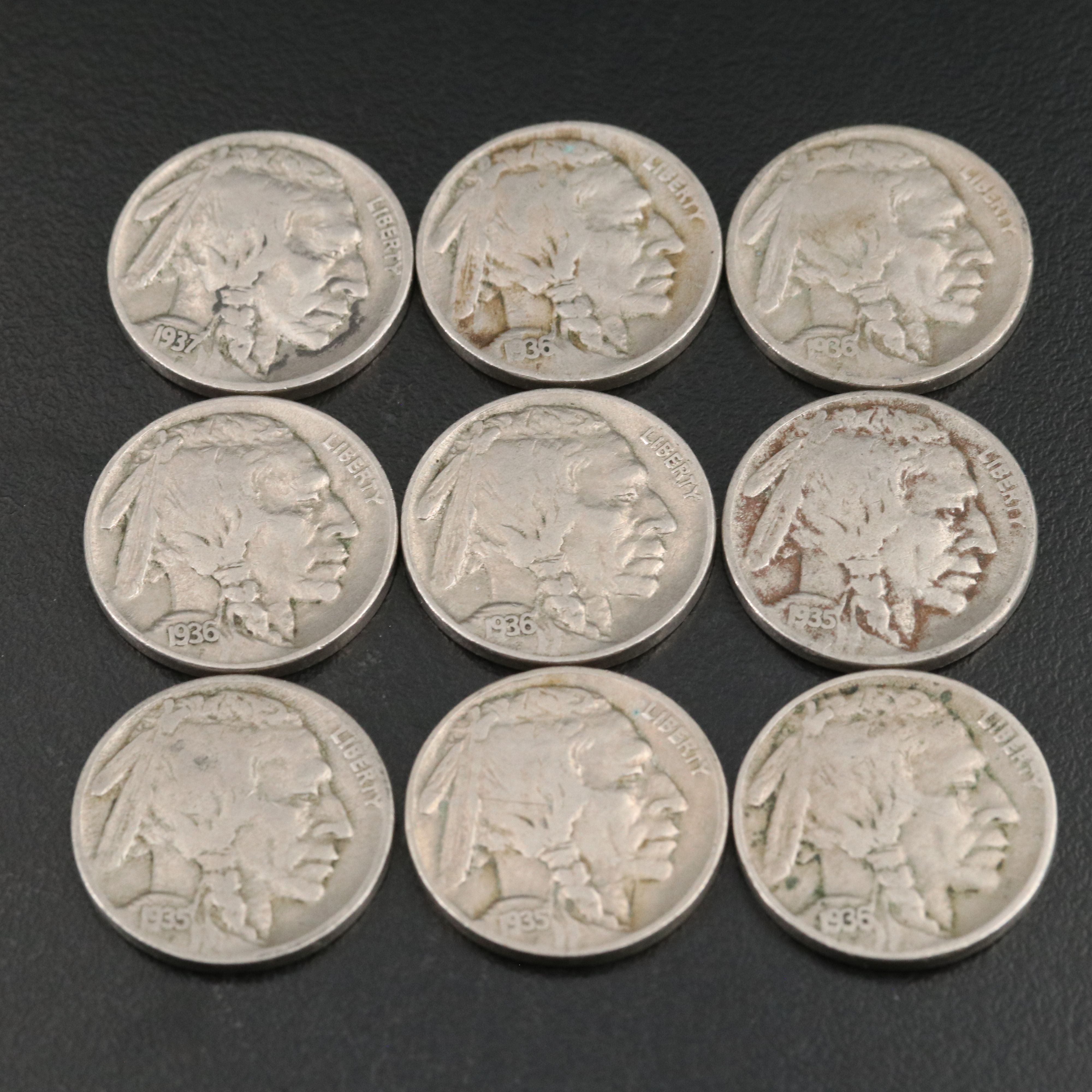 One Hundred Forty-Eight Buffalo Nickels with Full Dates