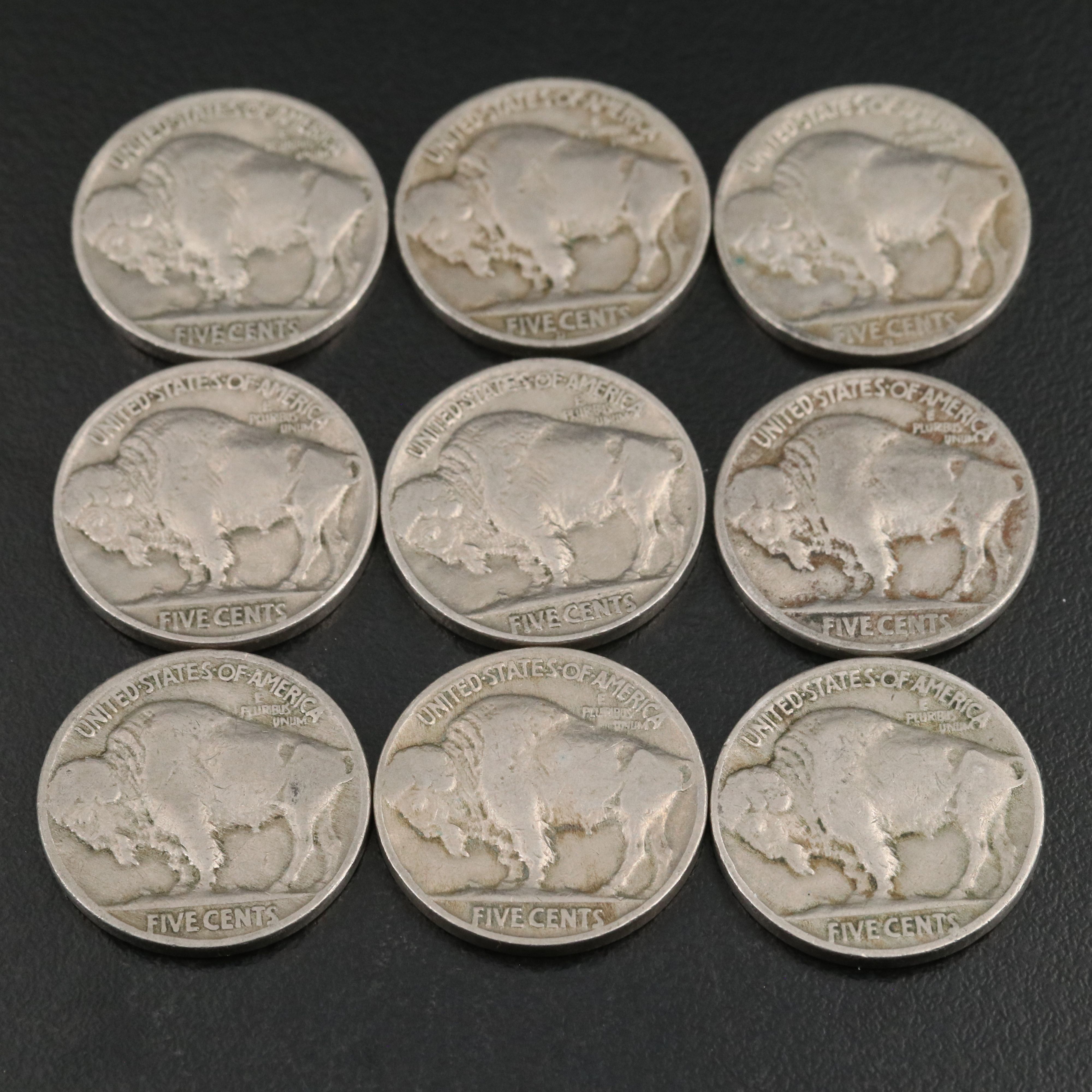 One Hundred Forty-Eight Buffalo Nickels with Full Dates