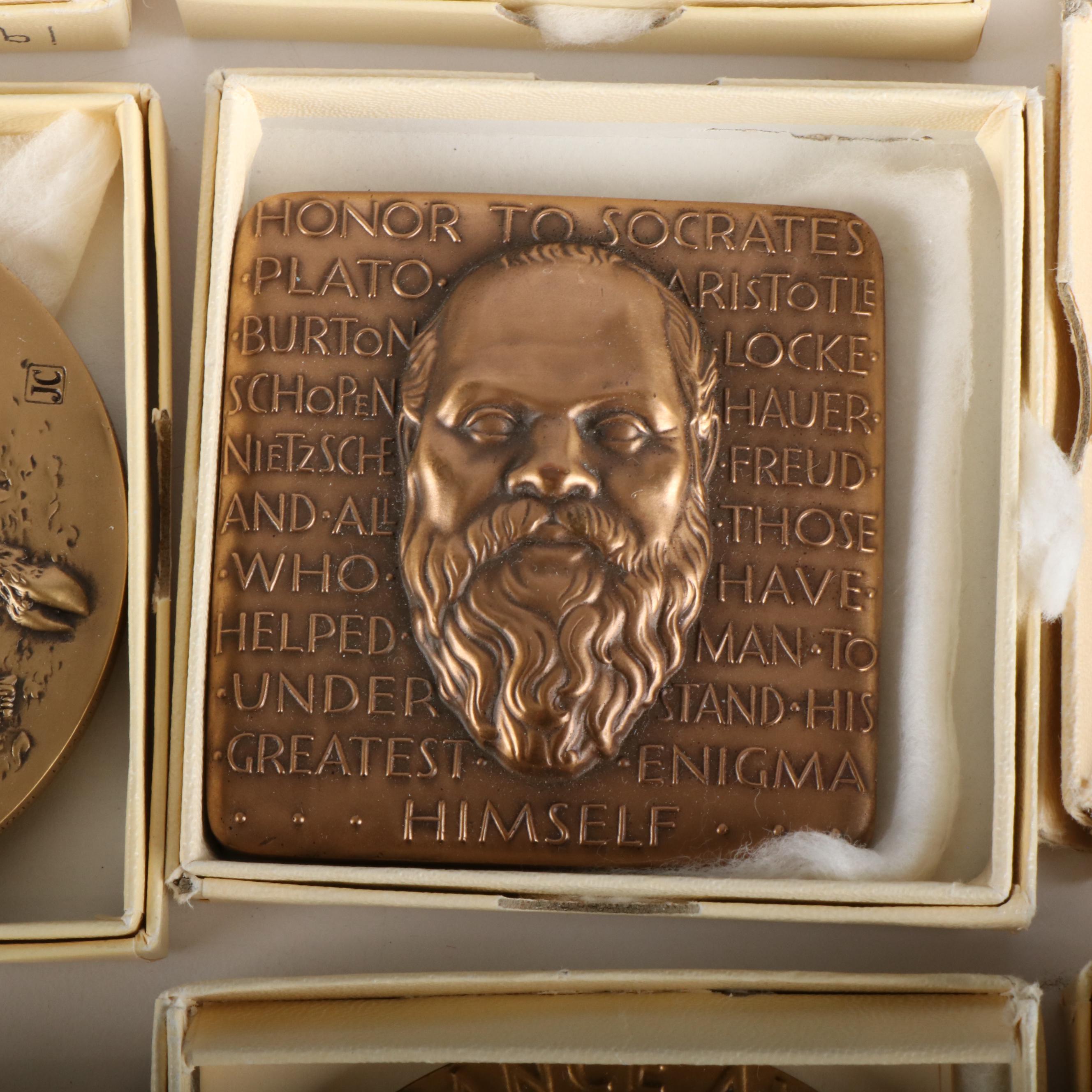 Thirty-Two Commemorative Bronze Medals, Society of Medalists, 1960s-1980s